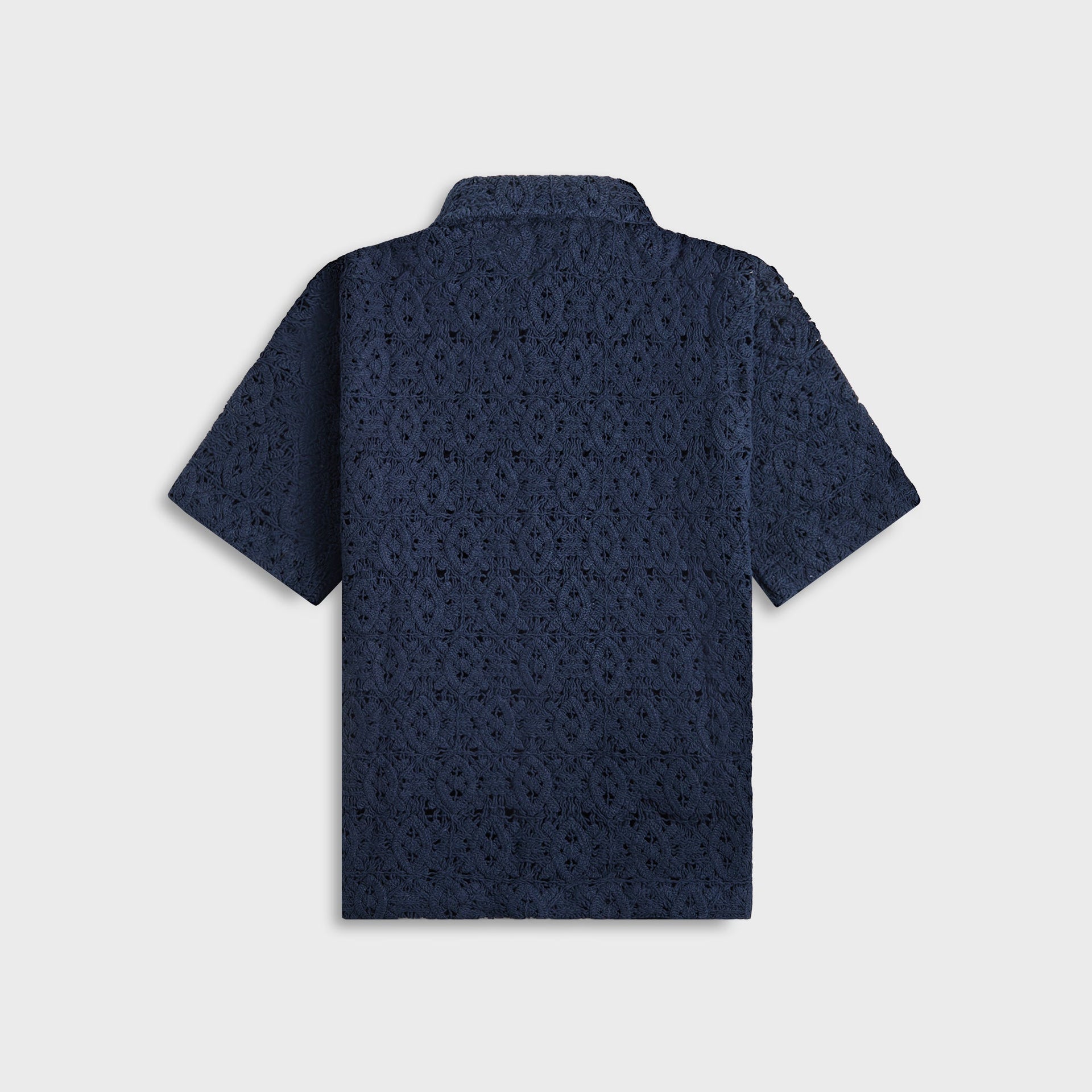 Daily Paper Lace Shield Shirt in Martime Blue