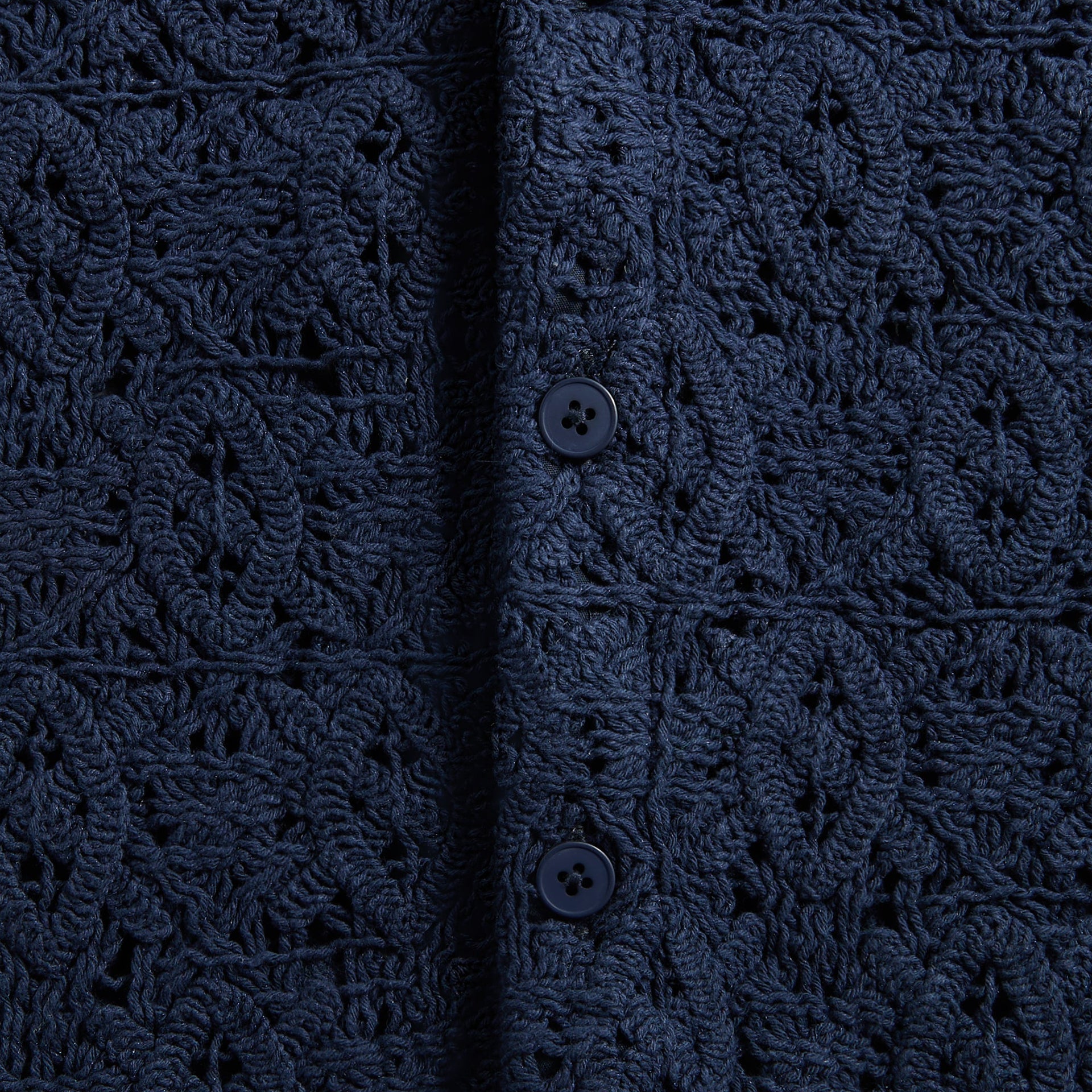 Daily Paper Lace Shield Shirt in Martime Blue