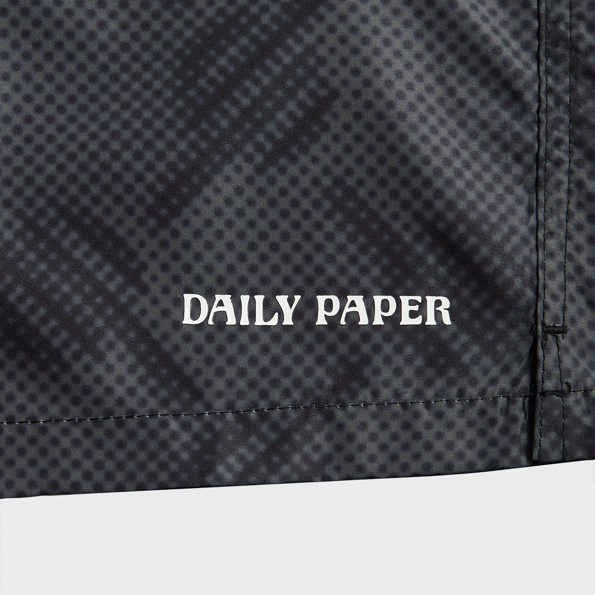 Daily Paper Dotted Monogram Swimshorts in Black