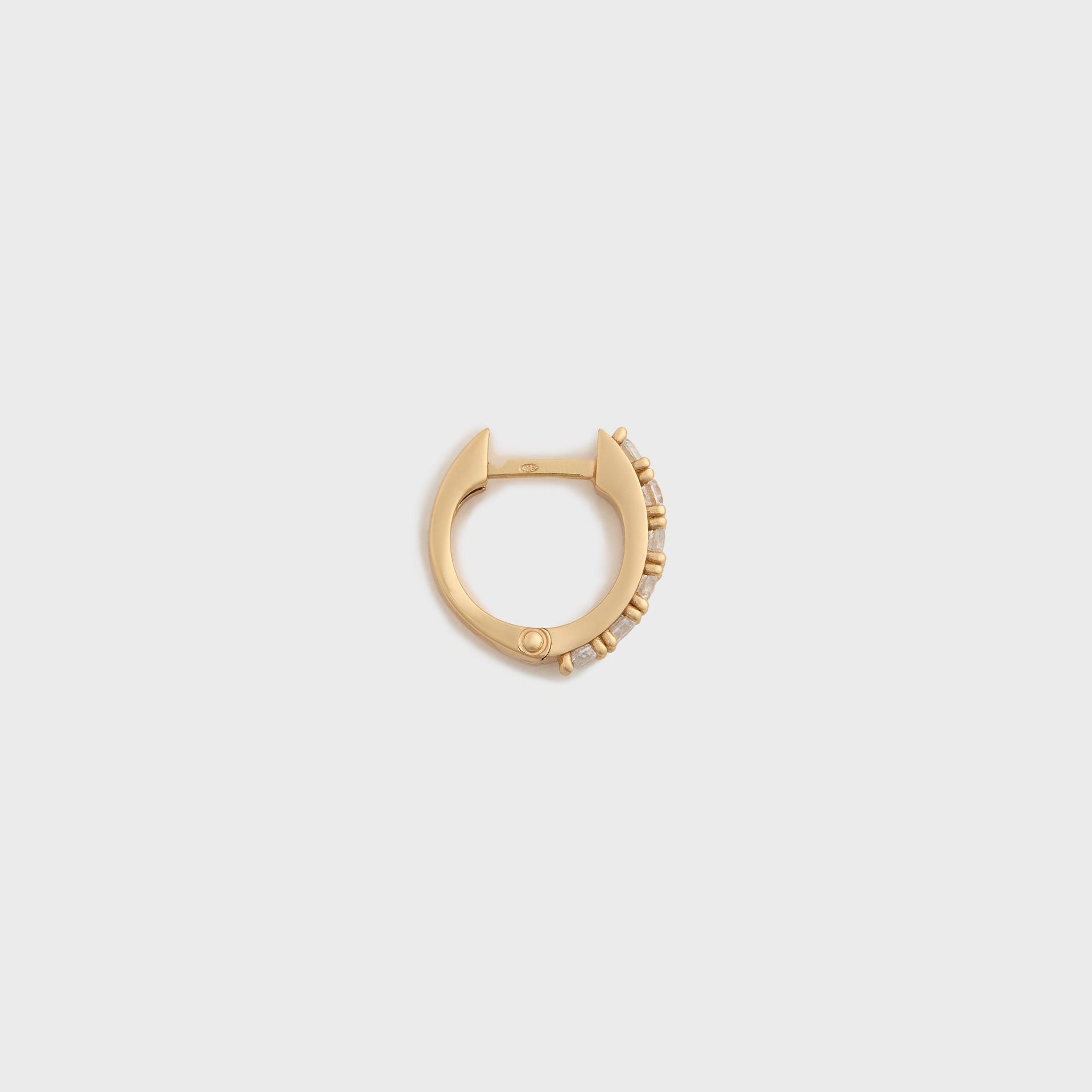 Emanuele Bicocchi Gold Crystal Earring Single - Gold