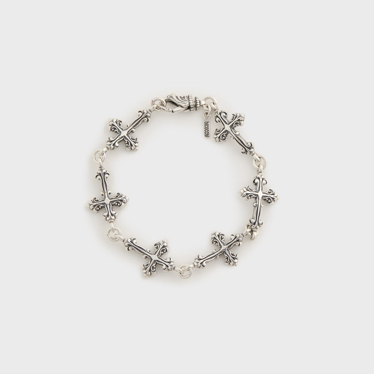 Emanuele Bicocchi Large Multi-Cross Bracelet - Silver
