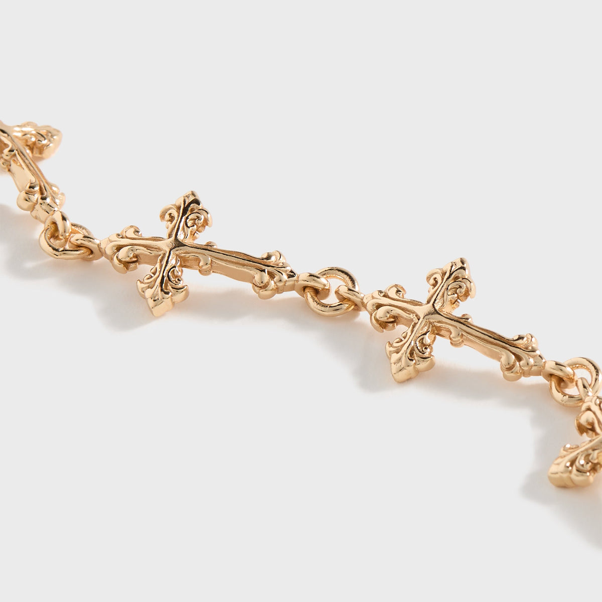 Emanuele Bicocchi Gold Large Multi-Cross Bracelet - Gold