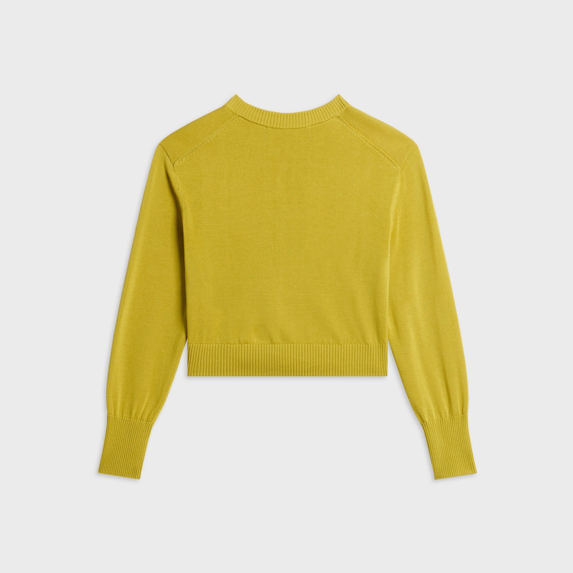 EB Denim Juniper Cropped Cardigan - Yellow Moss