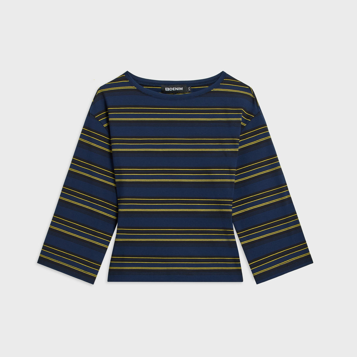 EB Denim Douglas Top - Navy Moss Stripe