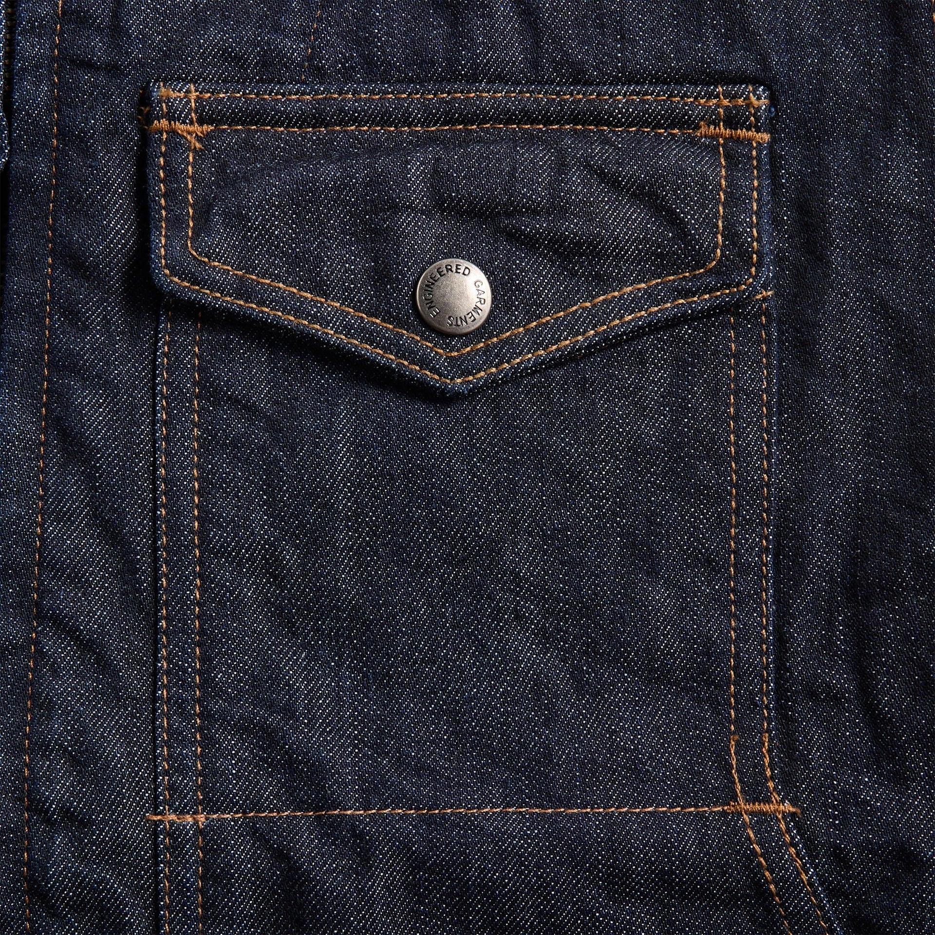 Engineered Garments Workaday 12oz Cone Denim Utility Vest - Indigo