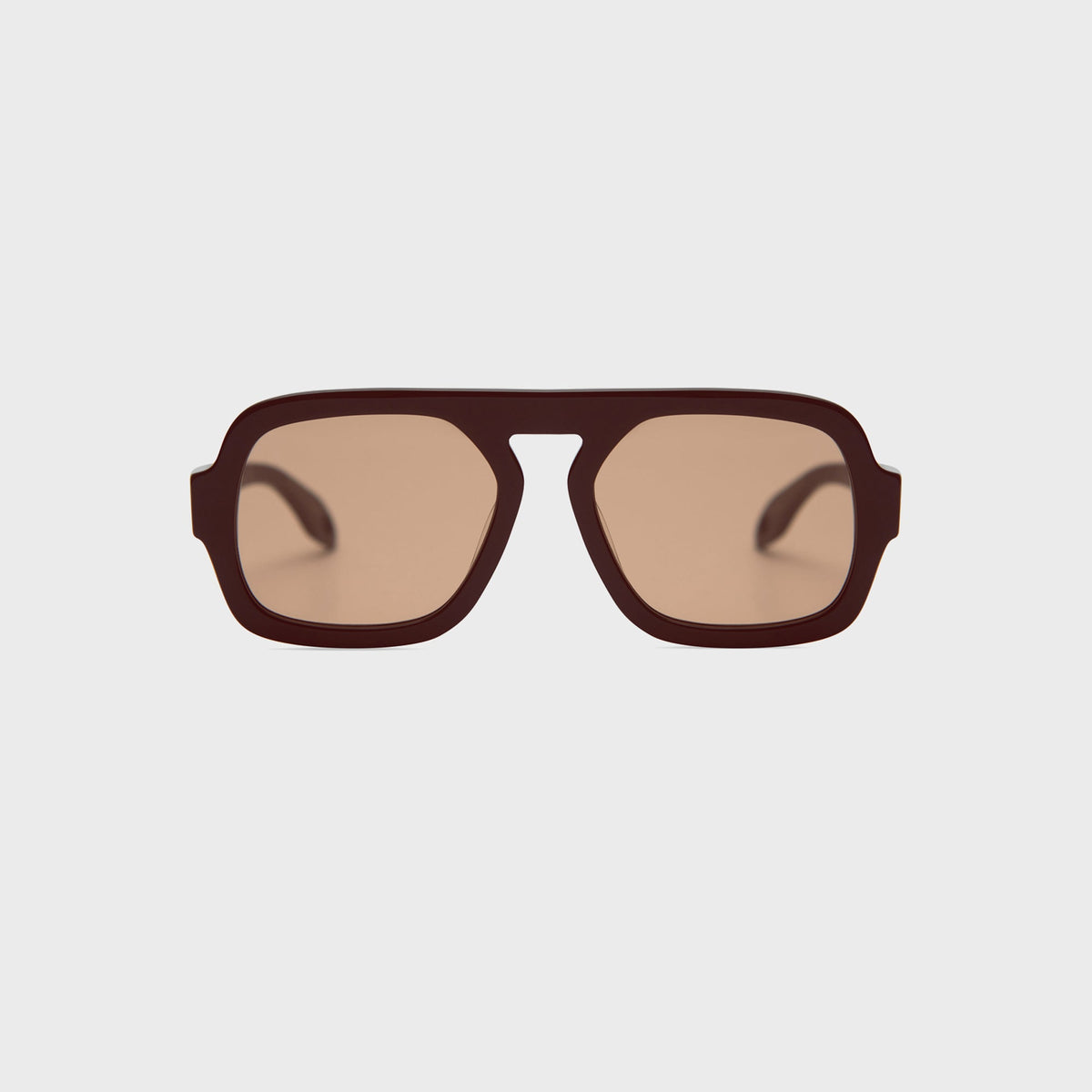 Elisa Johnson Jane Sunglasses - Dark Brown / Amber Lens