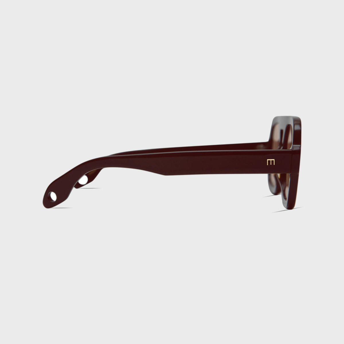 Elisa Johnson Jane Sunglasses - Dark Brown / Amber Lens