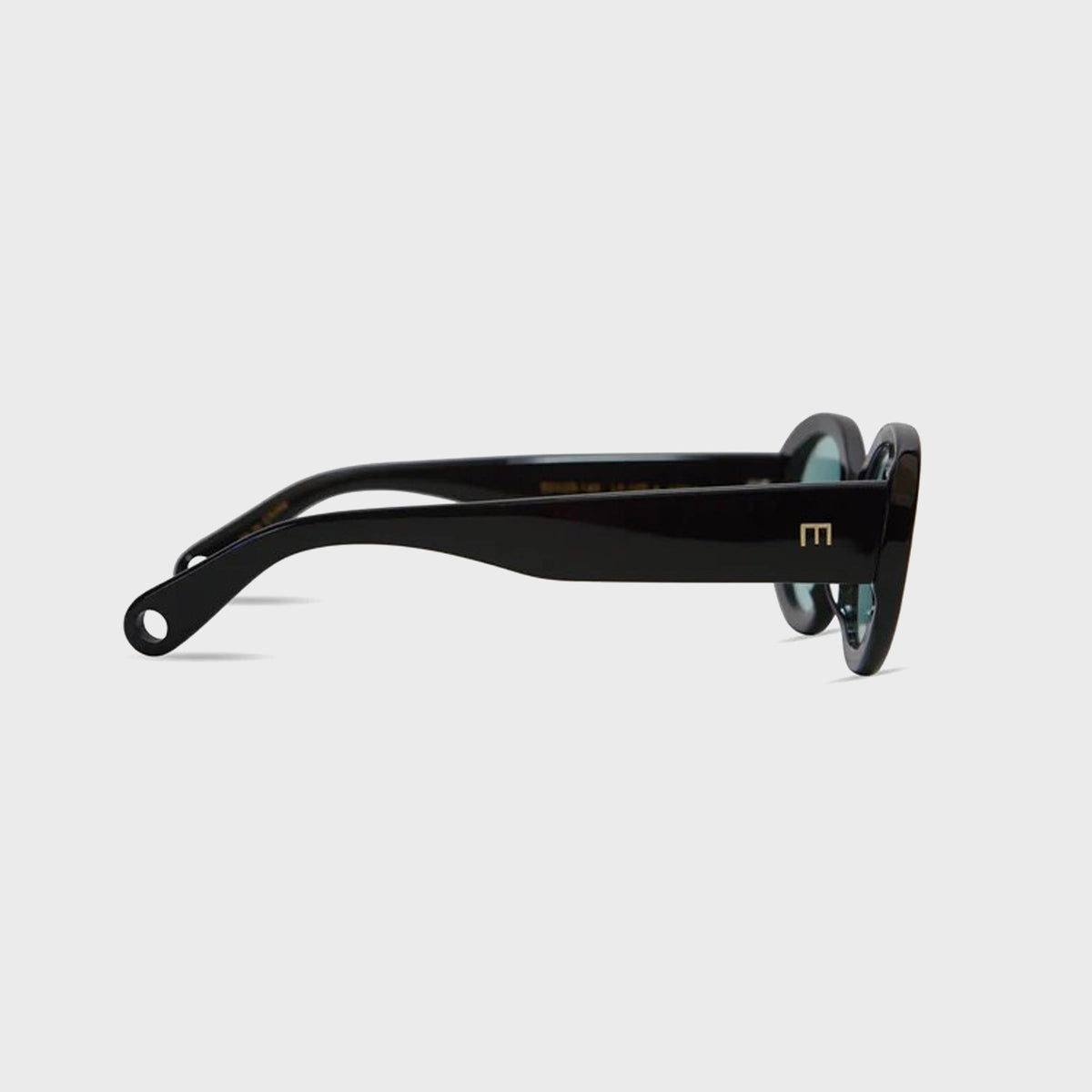 Elisa Johnson Lyna in Gloss Black / Teal Lens