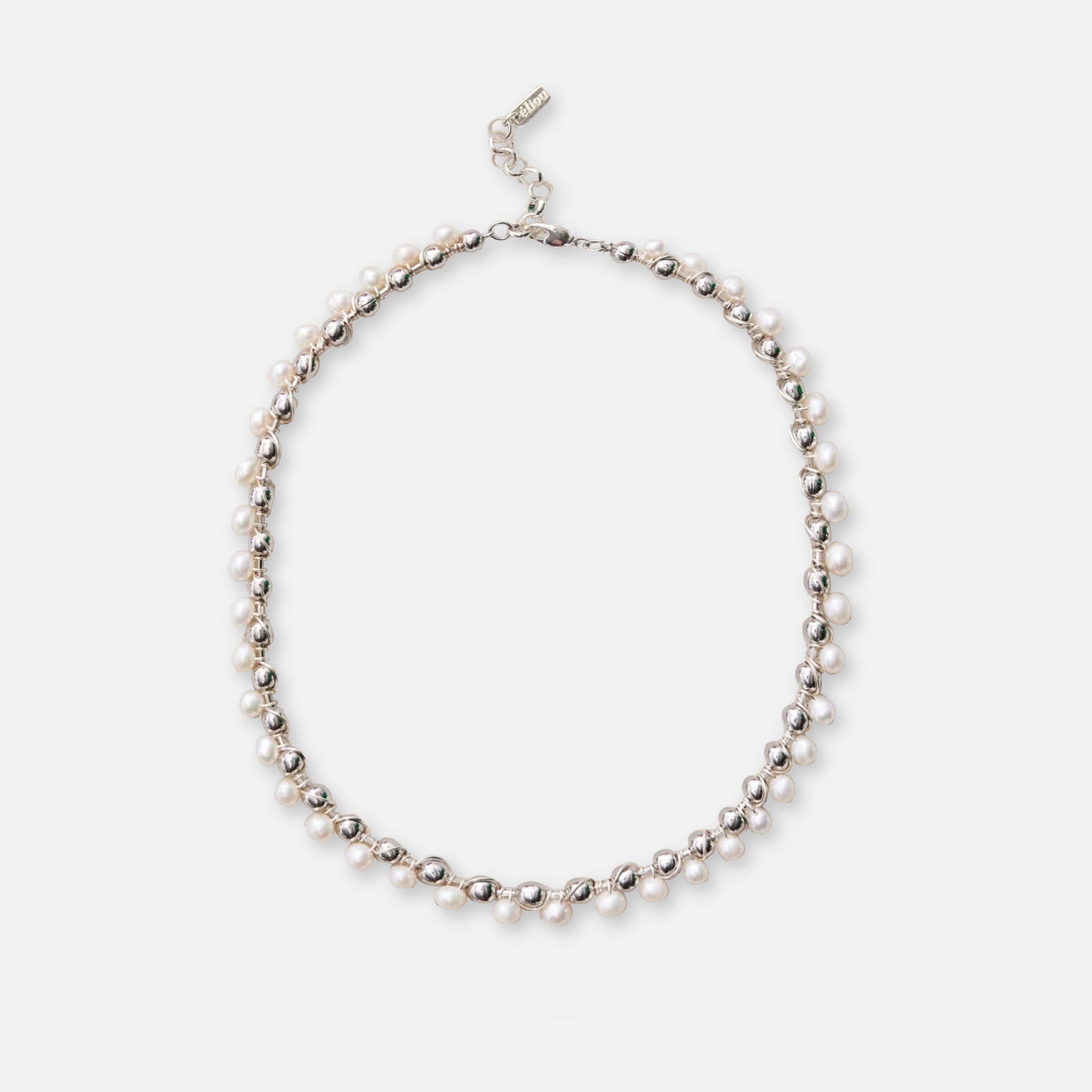 Eliou Seuxi Necklace - Silver / Pearl