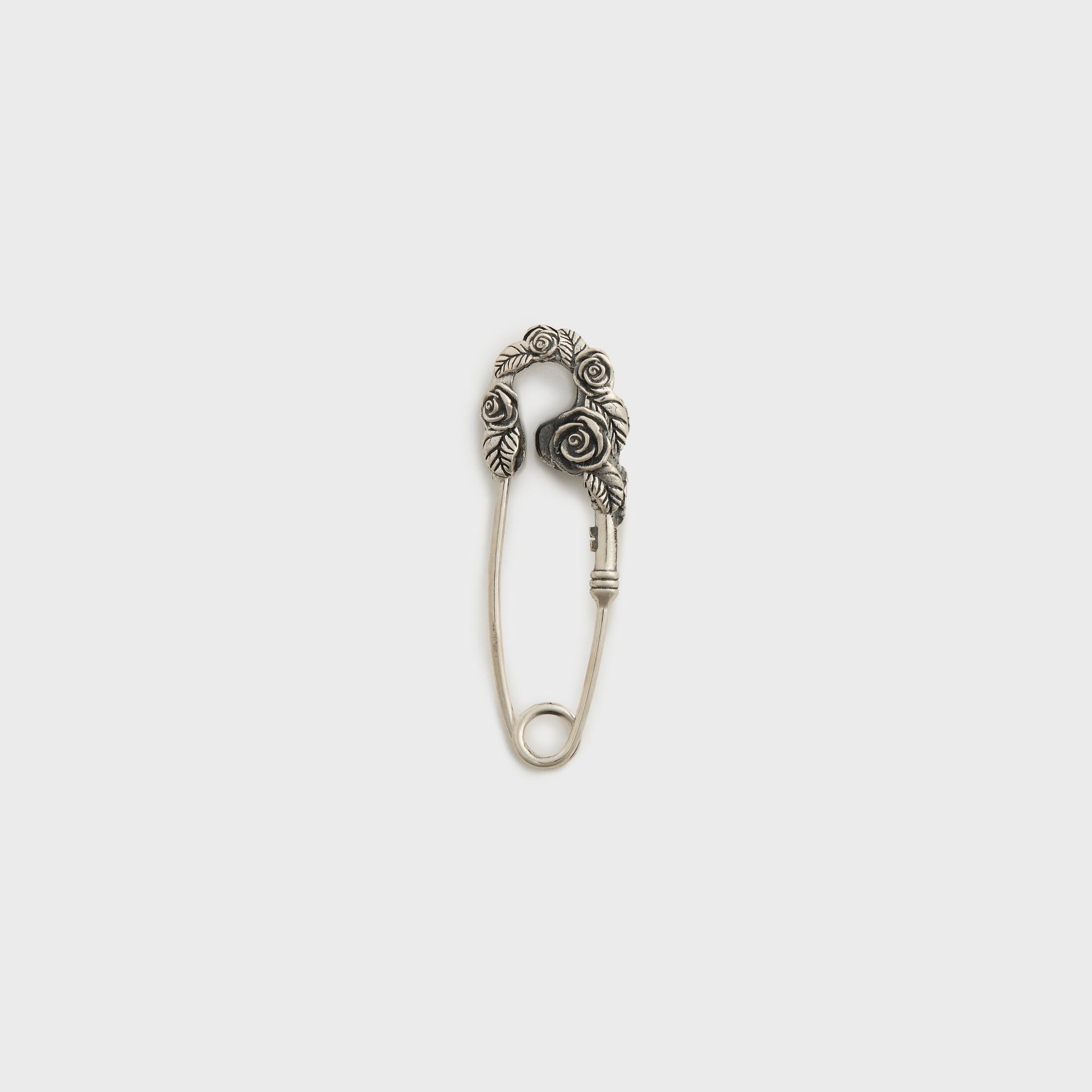 Emanuele Bicocchi Rose Pin Large Earring - Silver
