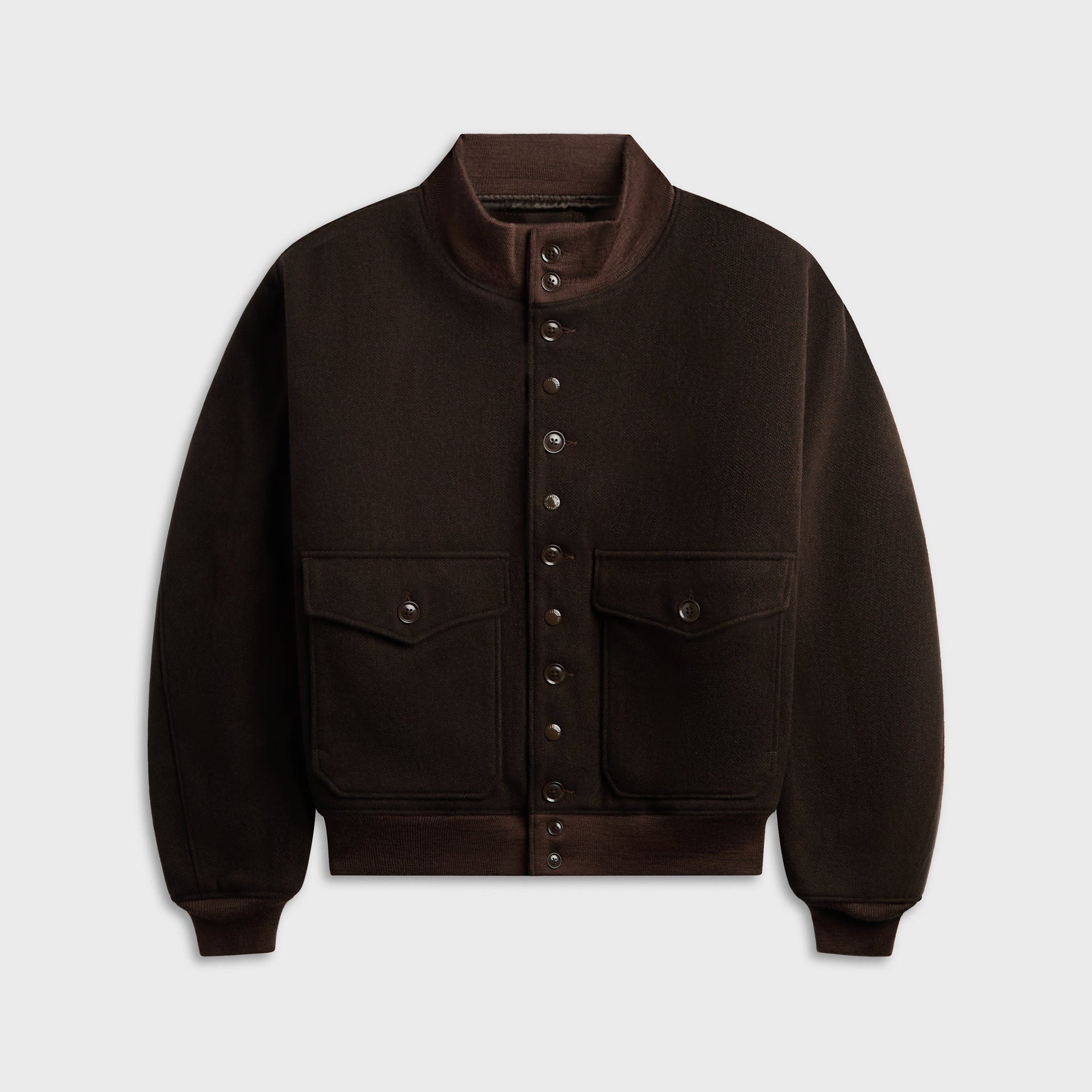 Engineered Garments Wool Poly Heavy Tweed A-1 Jacket - Dark Brown