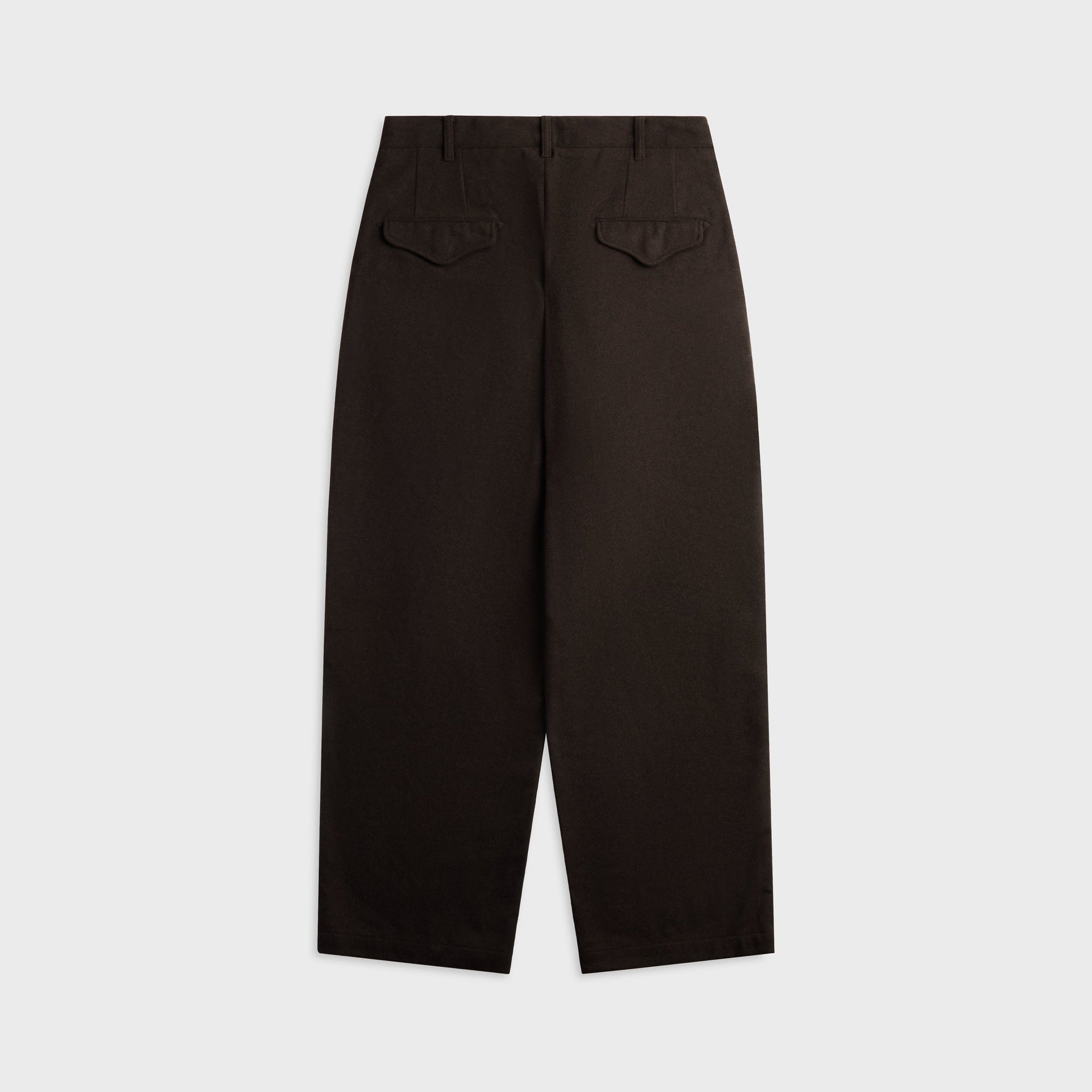 Engineered Garments Poly Wool Heavy Flannel Officer Pant - Dark Brown