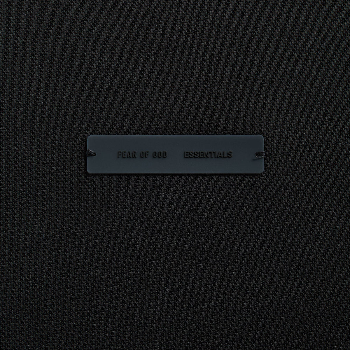 Essentials 90S Fit Pique Polo in Jet Black