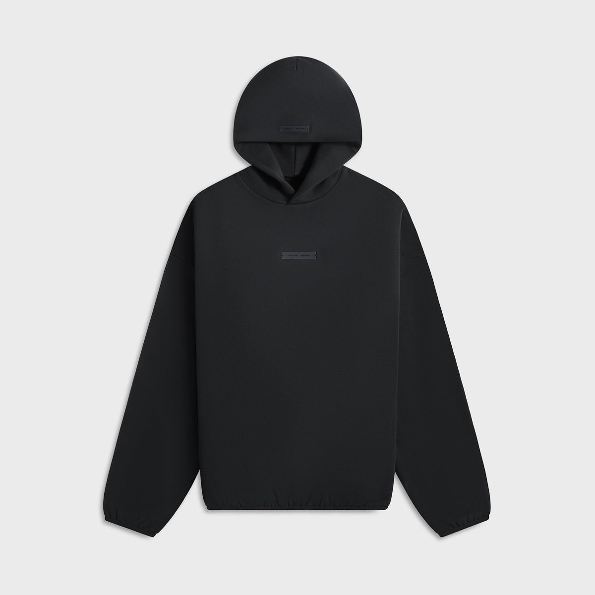Essentials Modern Fit Fleece Hoodie in Jet Black