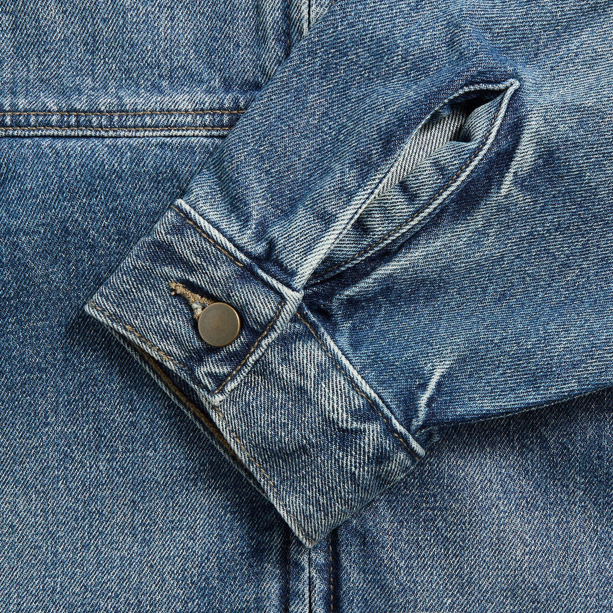 Essentials Denim Trucker Jacket in Classic Blue