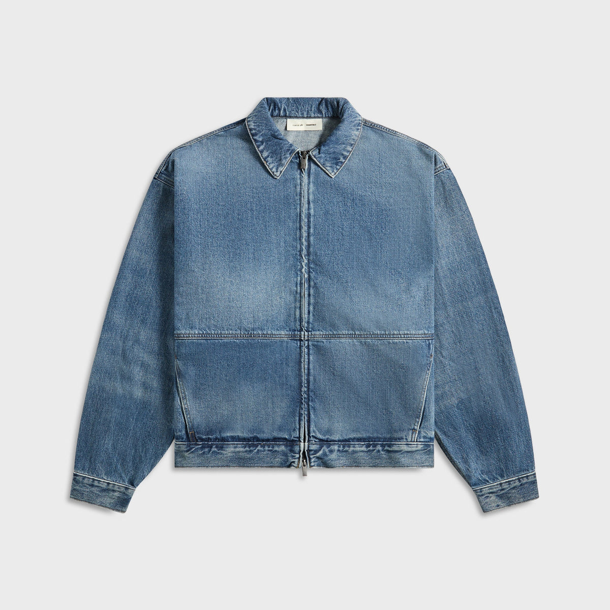 Essentials Denim Trucker Jacket in Classic Blue