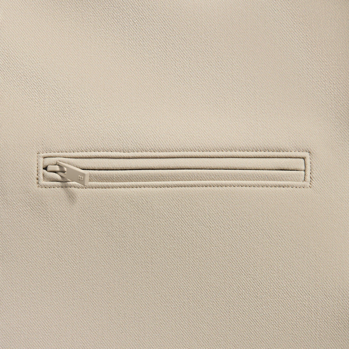 Essentials Bonded Canvas ZipinUp Jacket in Timber