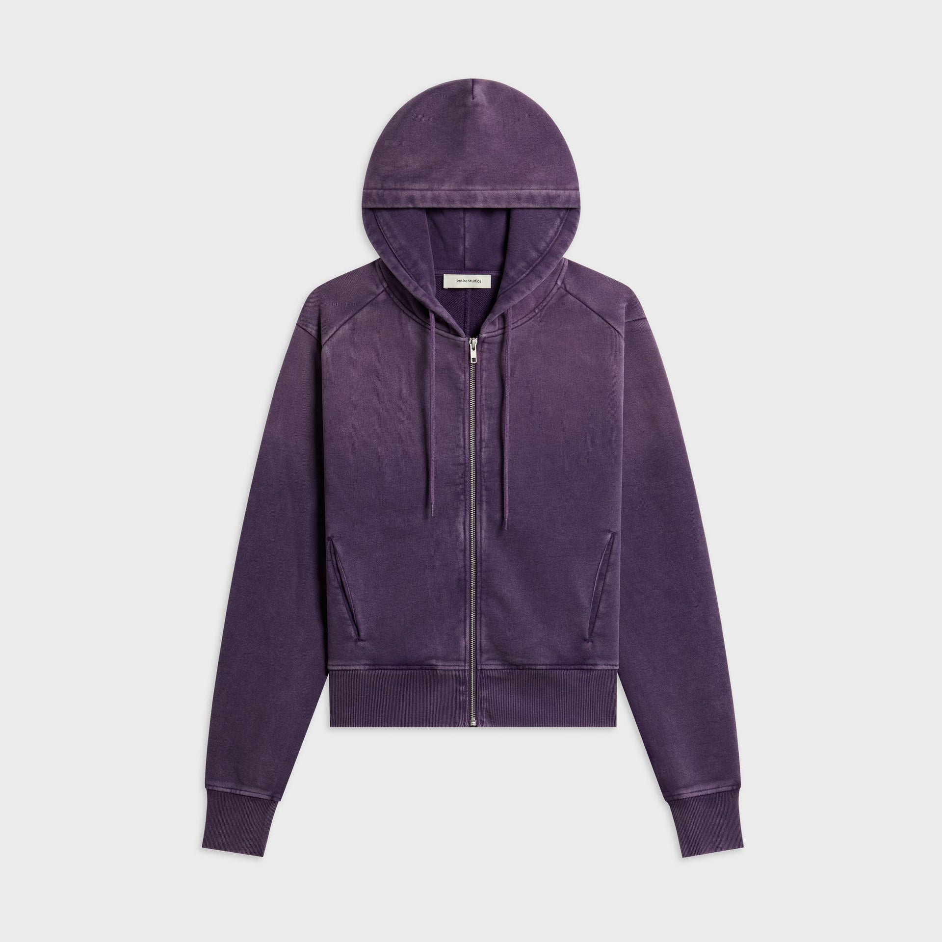 Entire Studios Slim Zip Up Hoodie - Plum