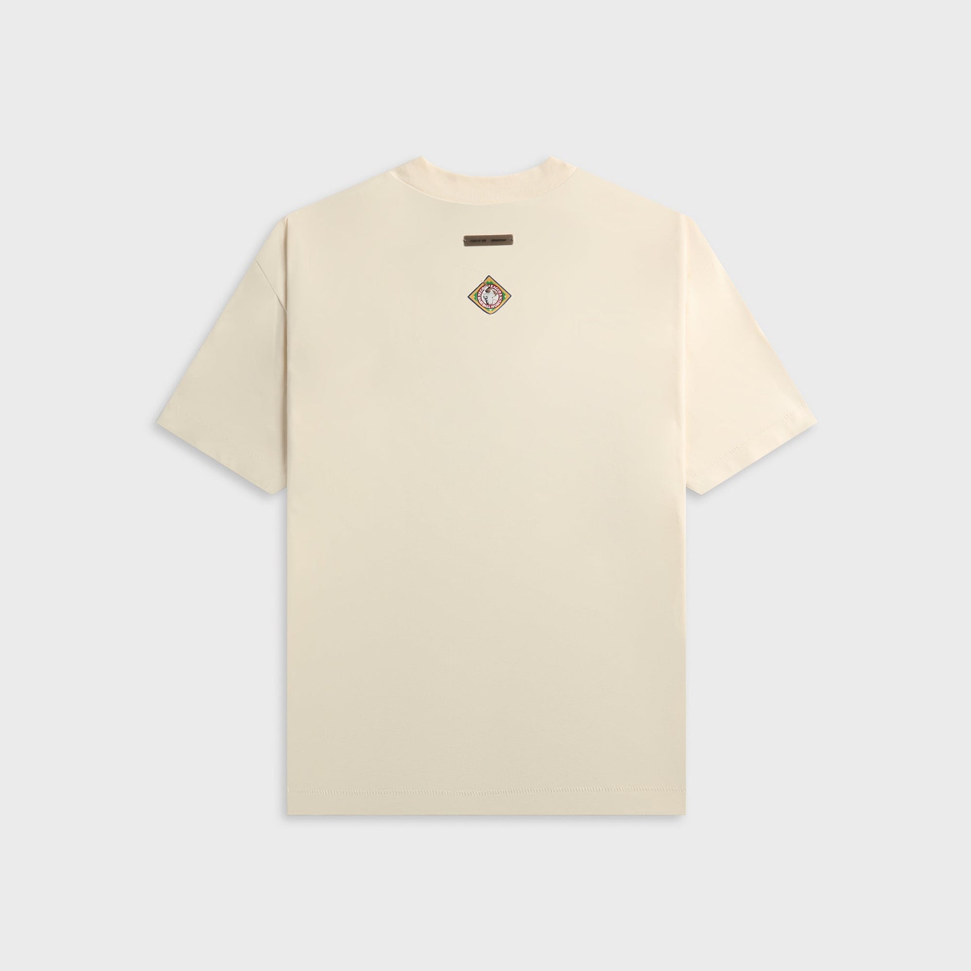 Essentials Black Crackers Classic Crewneck Tee - Cream White