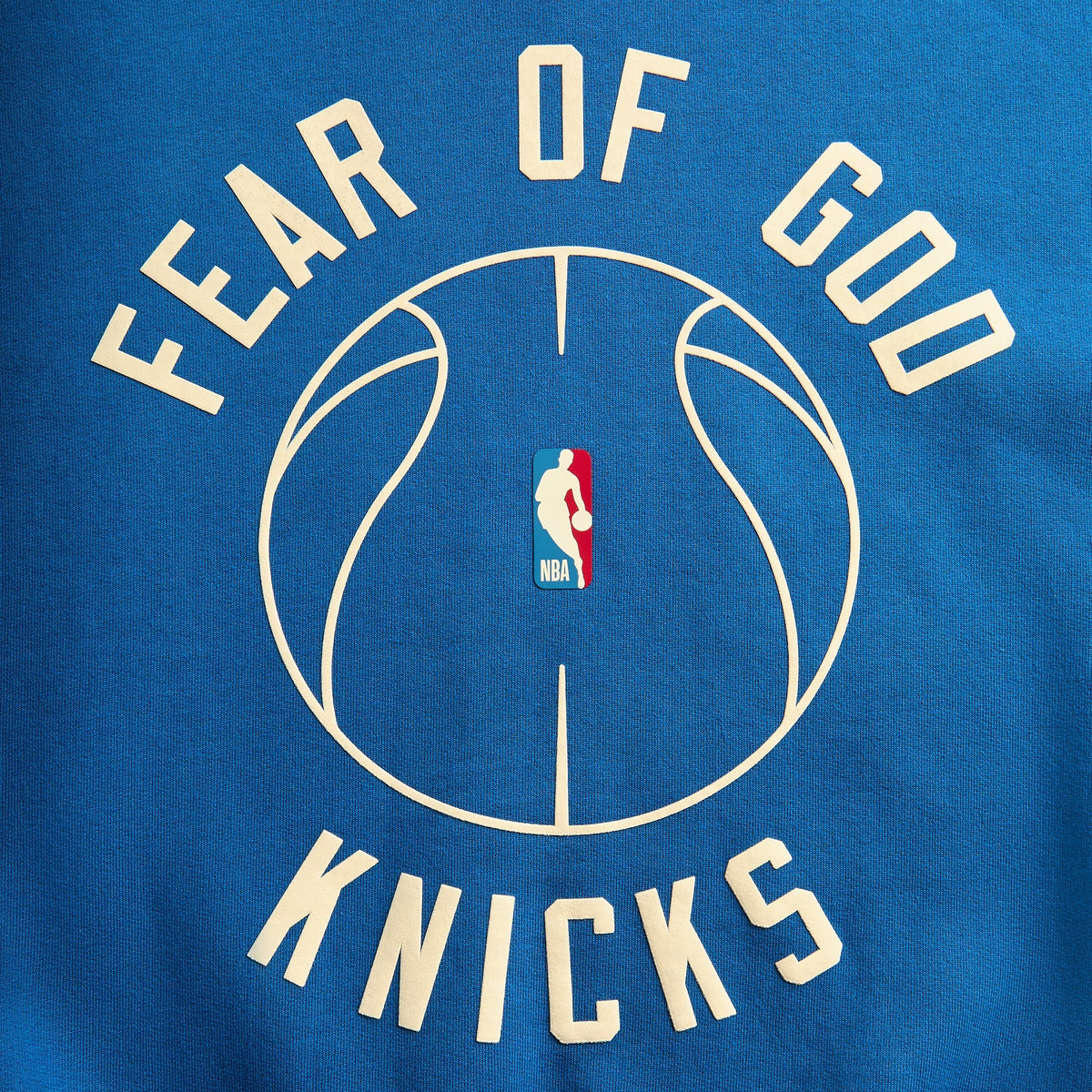 Essentials x Knicks x Barkley Hendricks 90s Hoodie - Faded Blue