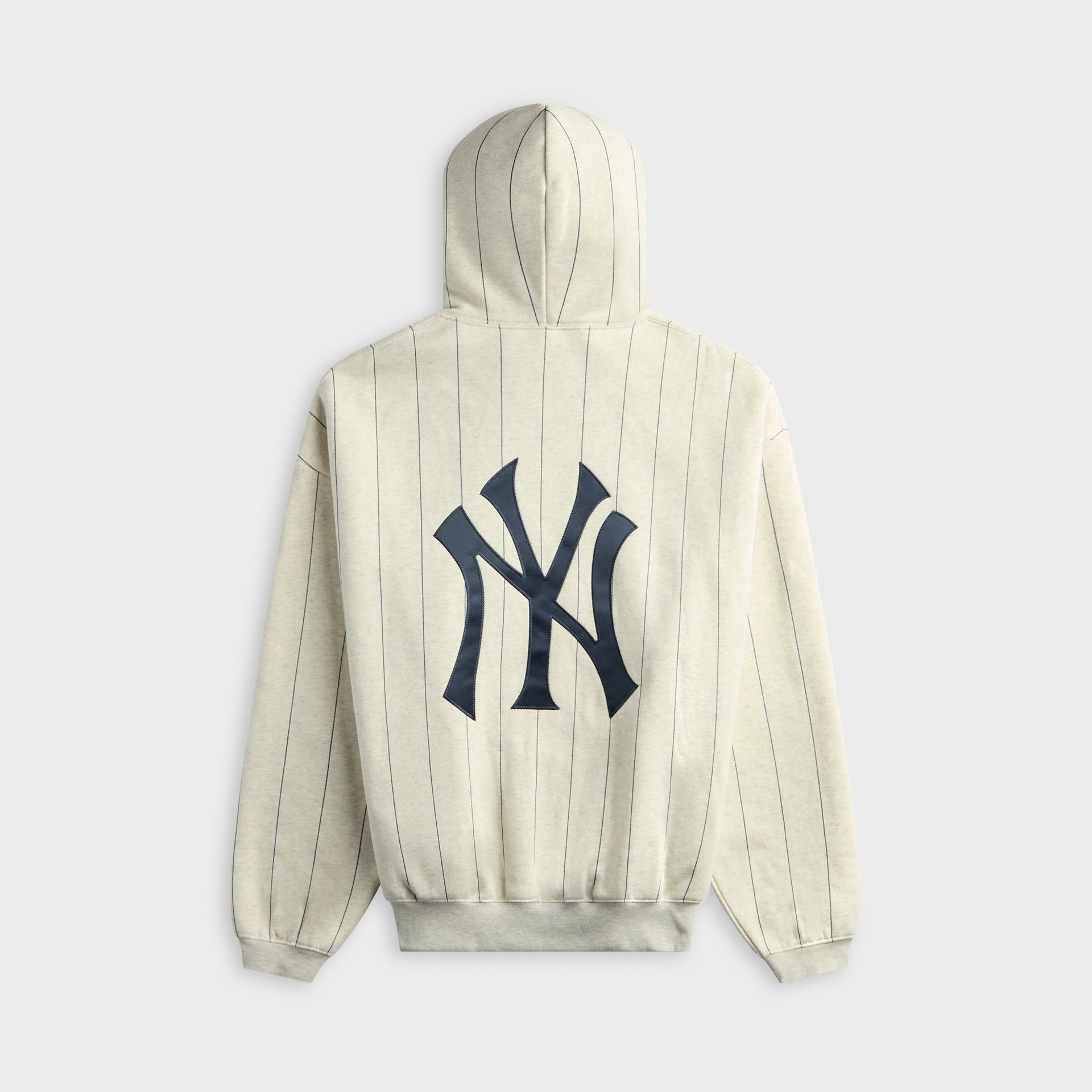 Essentials Yankees Sport Hoodie - Oatmeal Heather / Dark Sapphire Pinstripes