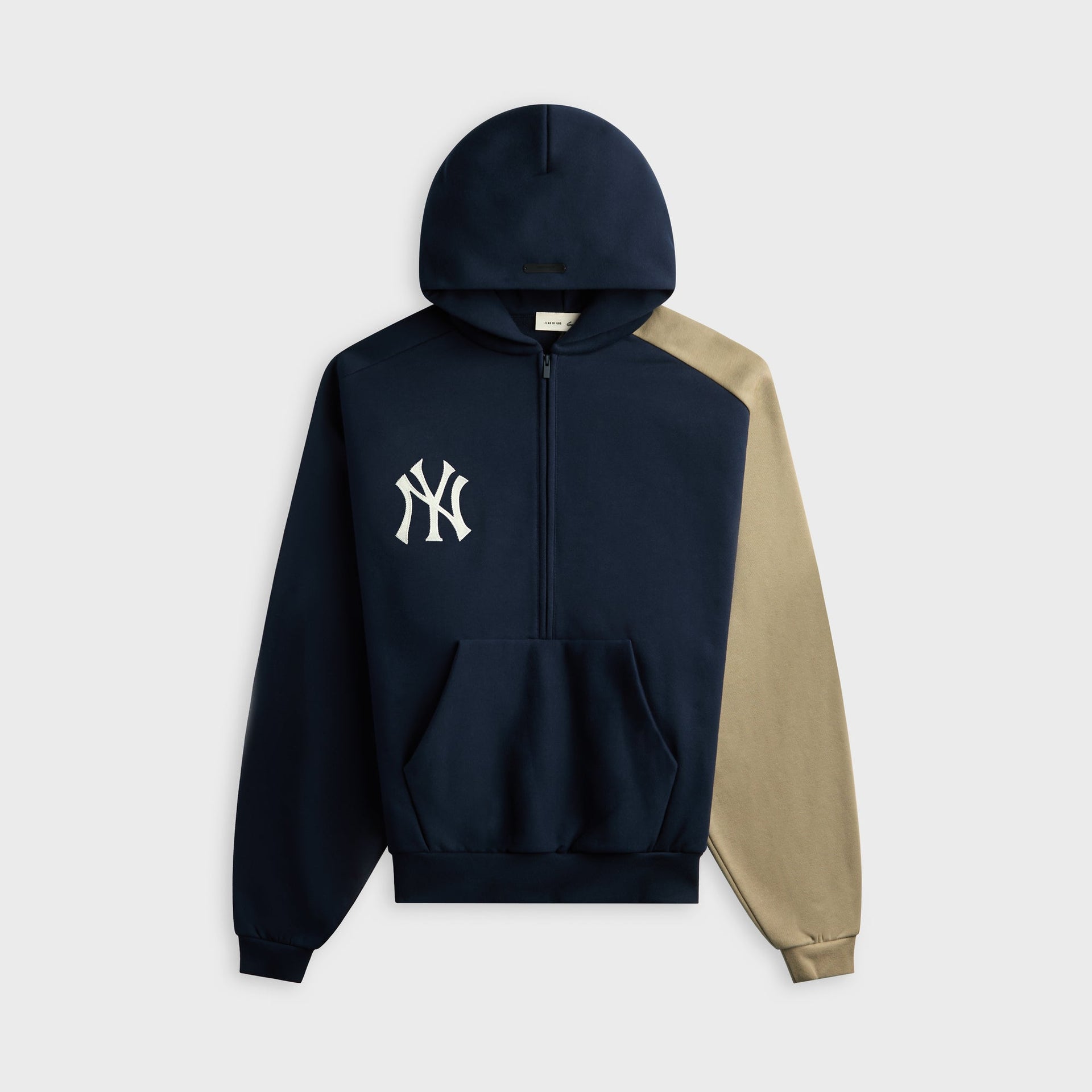 Essentials Yankees Raglan Half Zip Sport Hoodie - Dark Sapphire / Overland