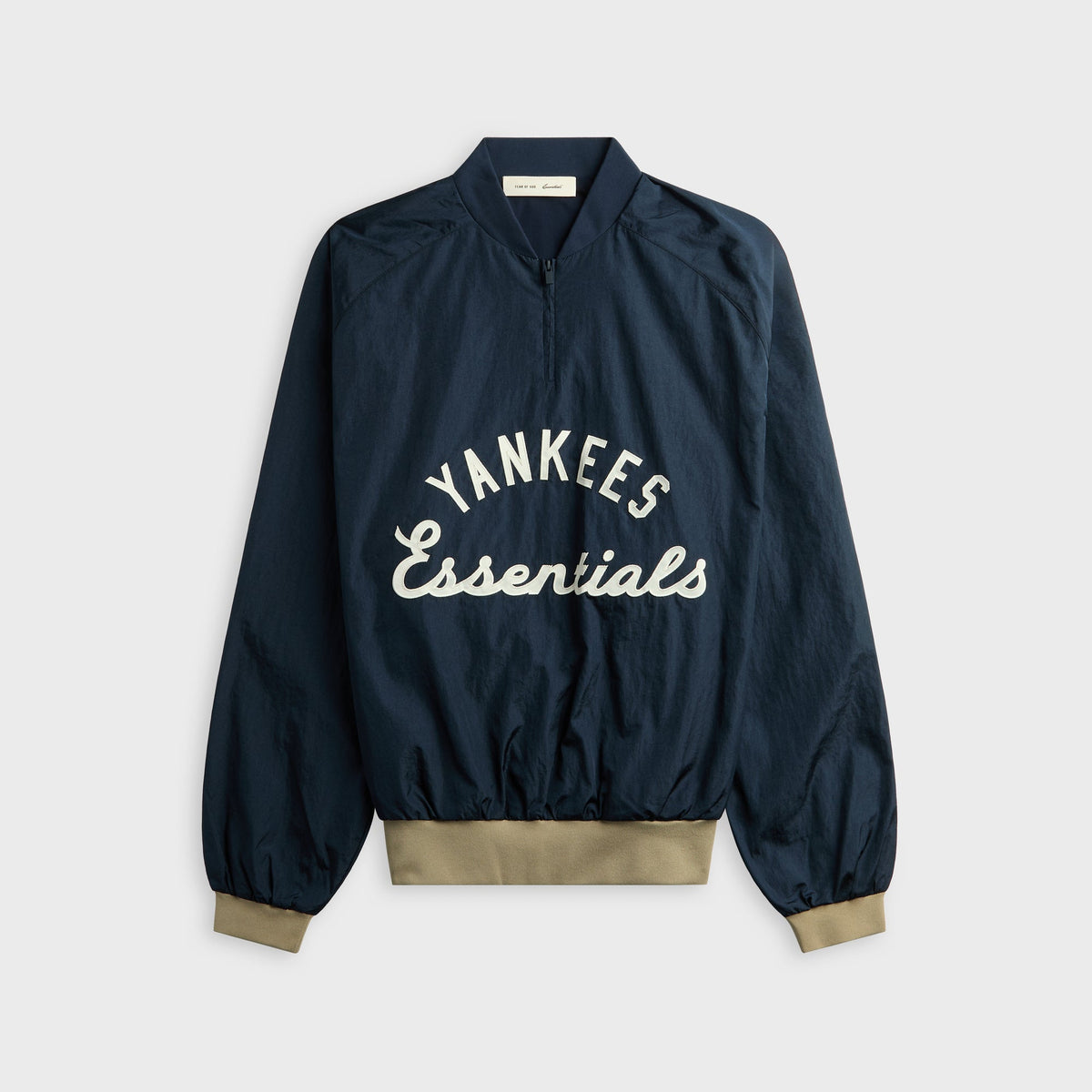 Essentials Yankees Half Zip Pullover - Dark Sapphire / Overland Rib