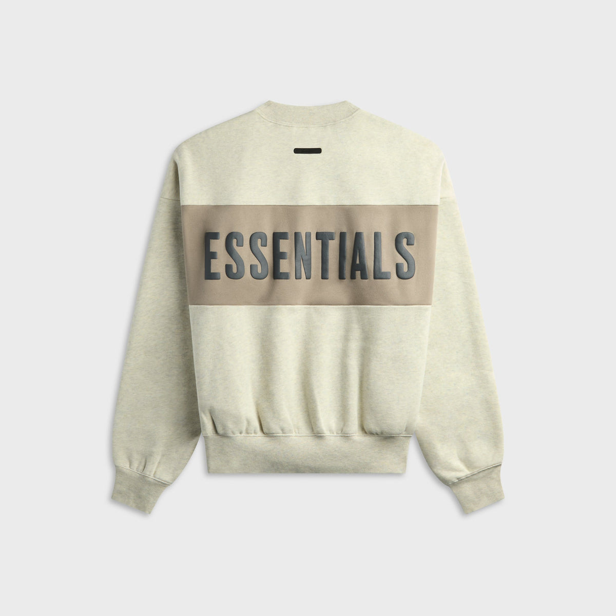 Essentials Cropped Relaxed Paneled Sweatshirt - Vanilla Heather / Seal