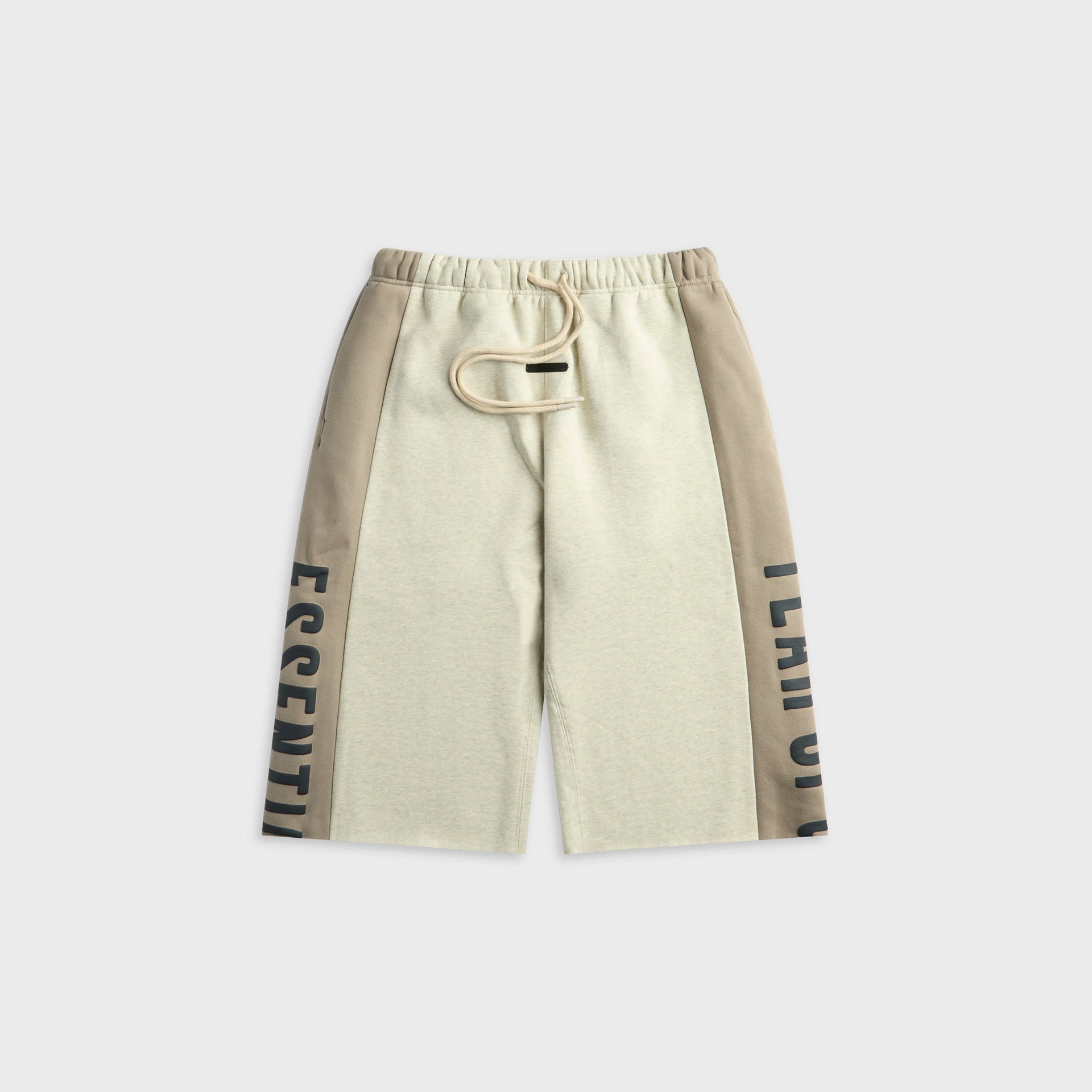 Essentials Paneled Raw Cut Off Sweatpant - Vanilla Heather / Seal