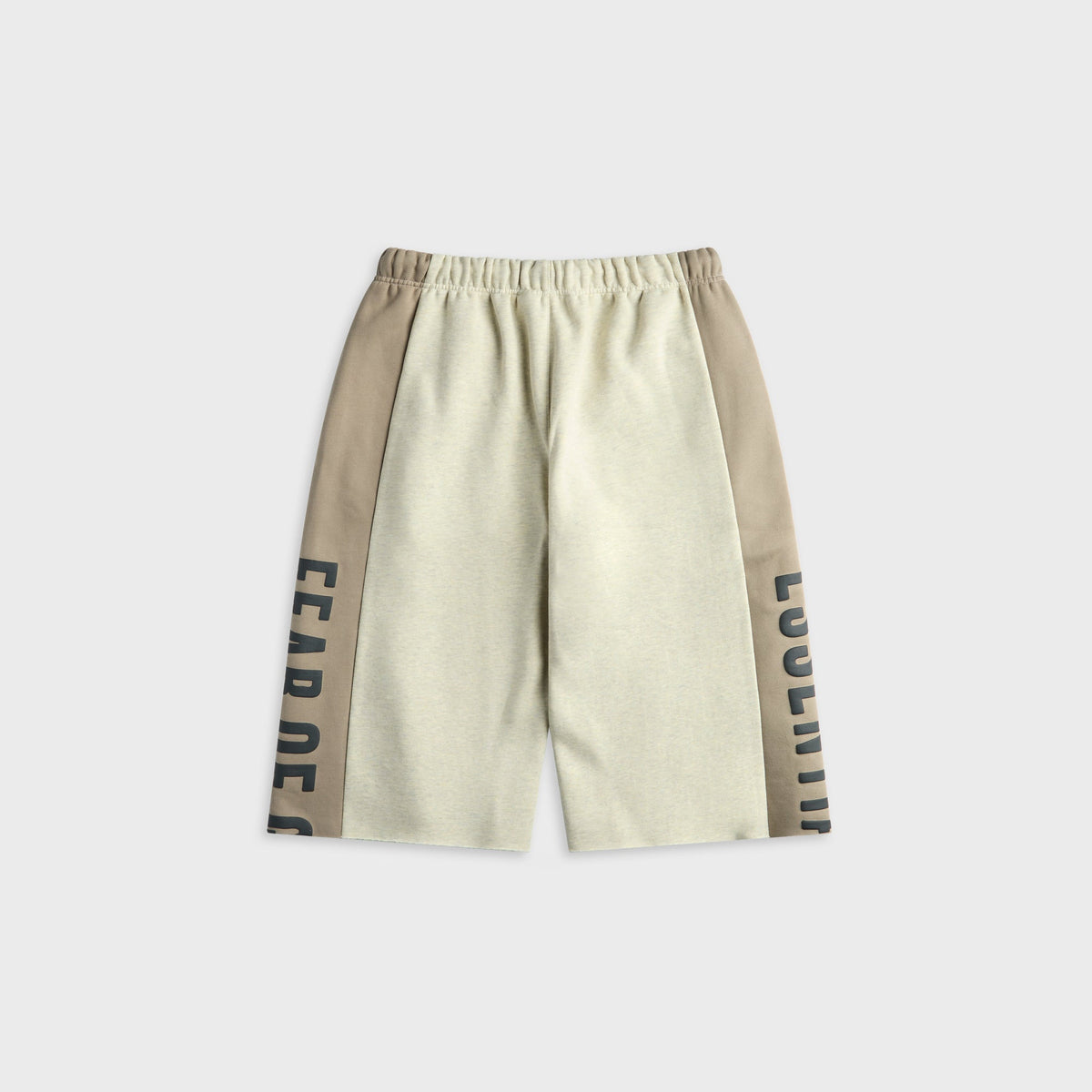Essentials Paneled Raw Cut Off Sweatpant - Vanilla Heather / Seal
