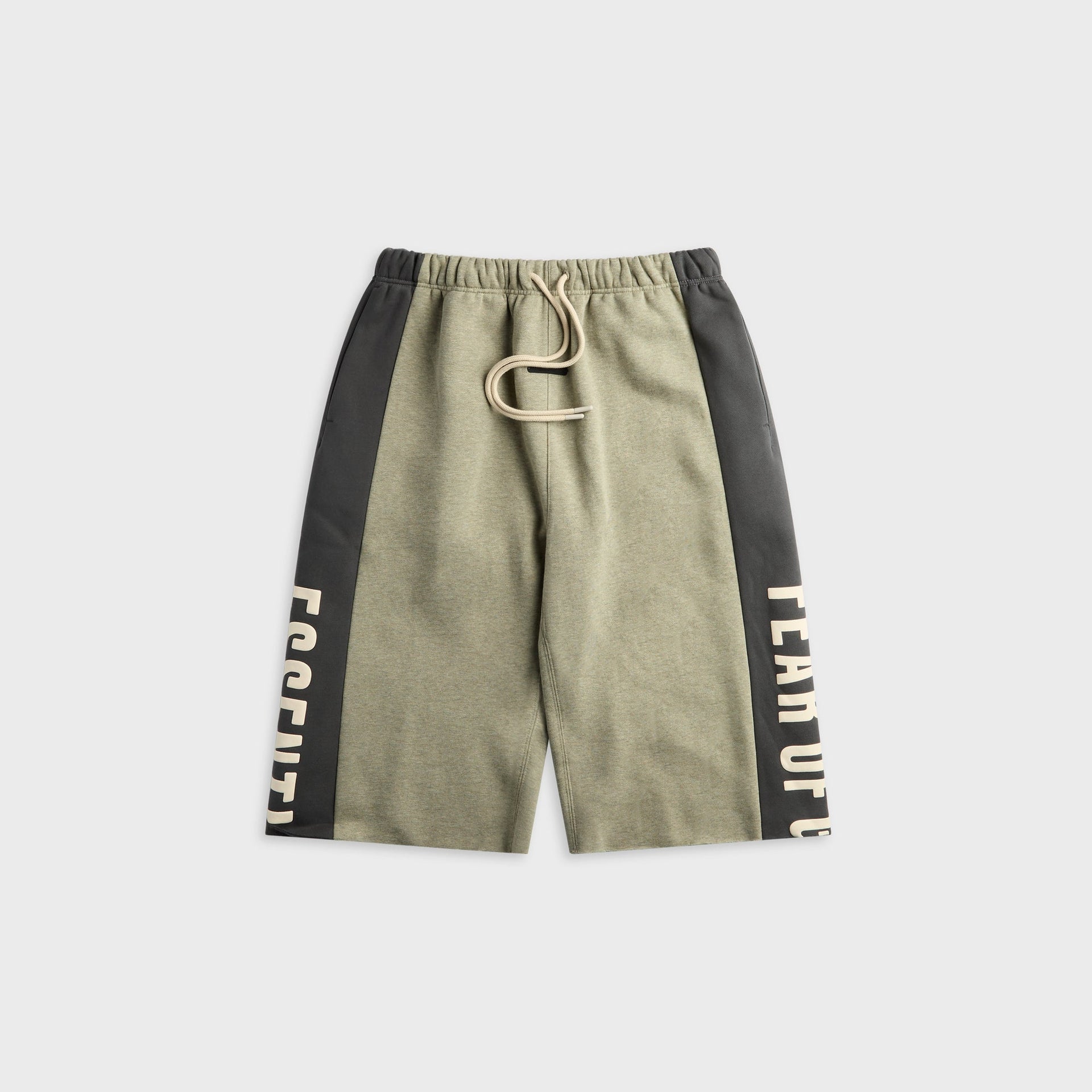 Essentials Panelled Raw Cut Off Sweatpant - Seal Heather / Iron Grey