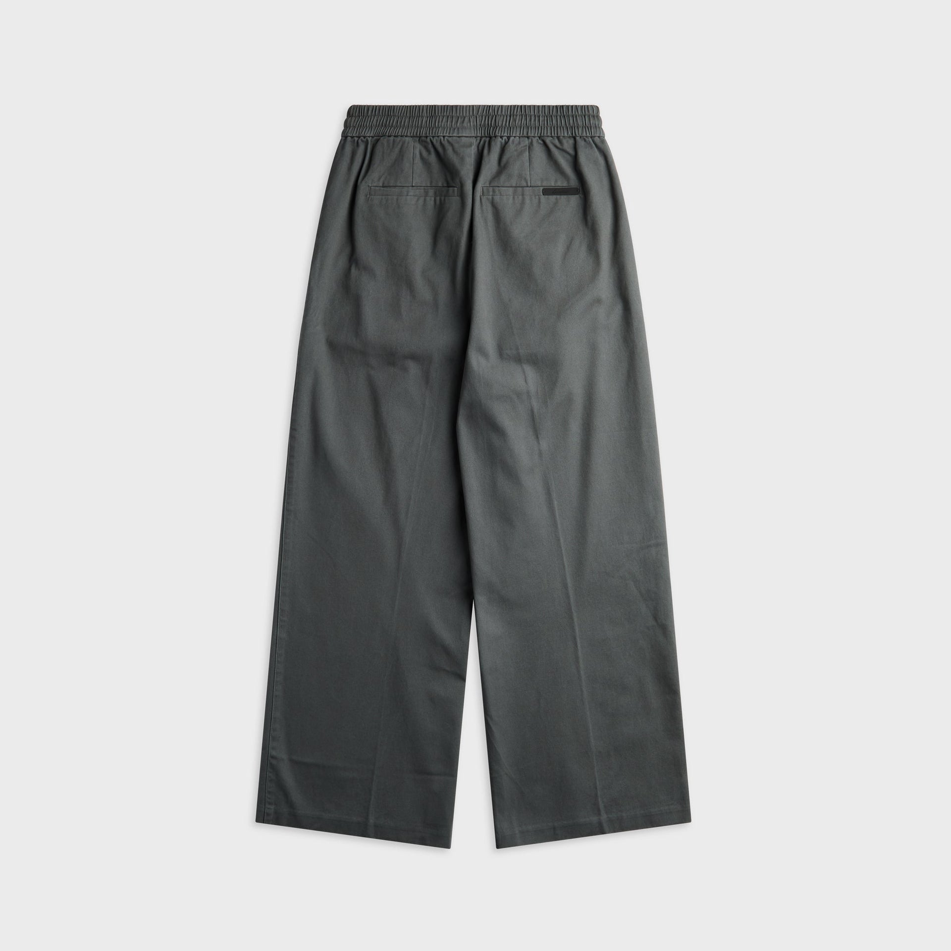 Essentials Cotton Twill Pleat Front Drawstring Pant - Iron Grey