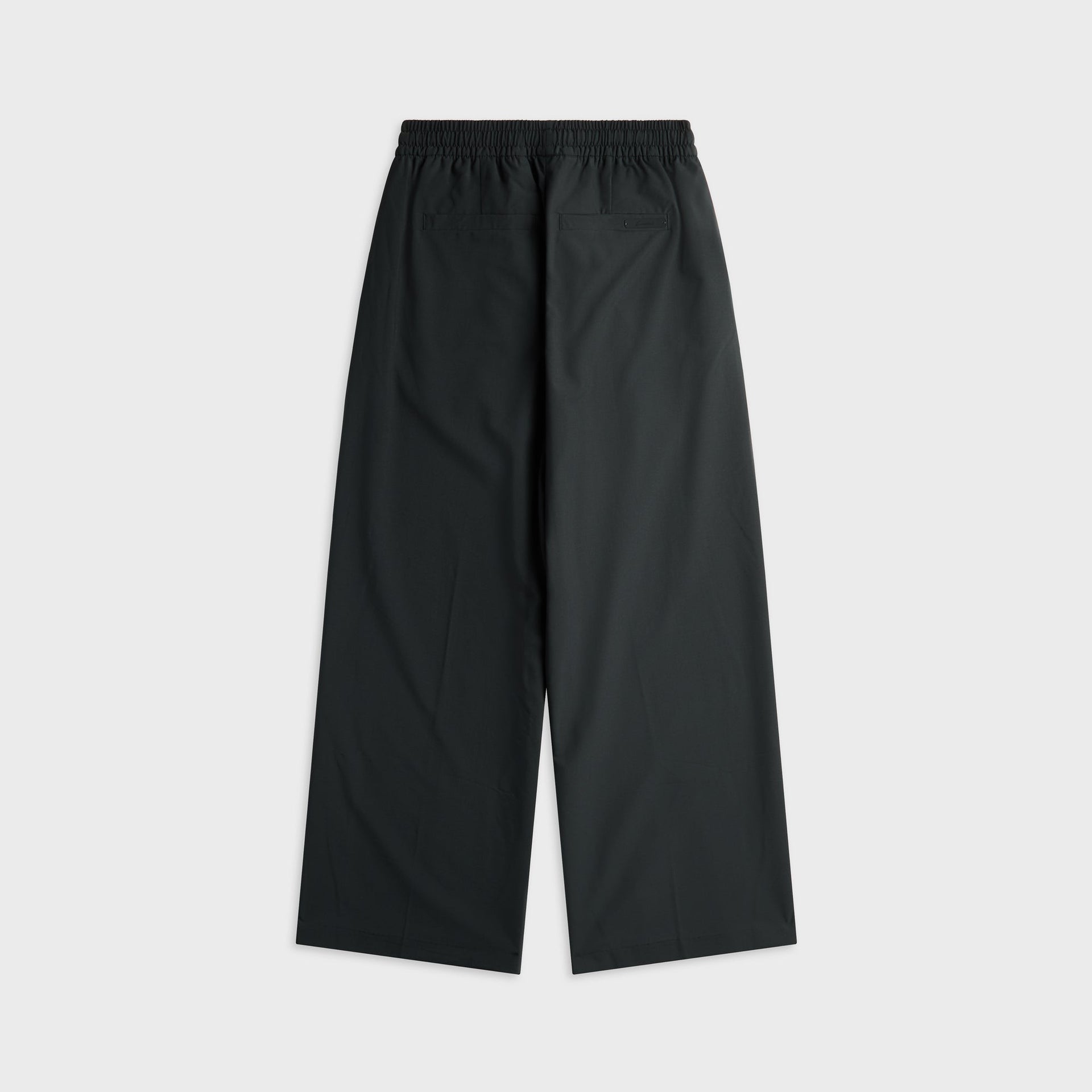 Essentials Silk Blend Pleat Front Drawstring Pant - Vintage Black