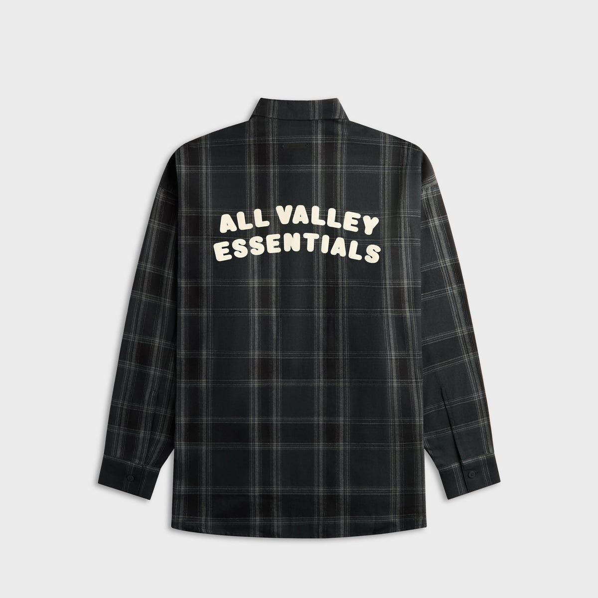Essentials Flannel Button Up Shirt - Vintage Black Plaid