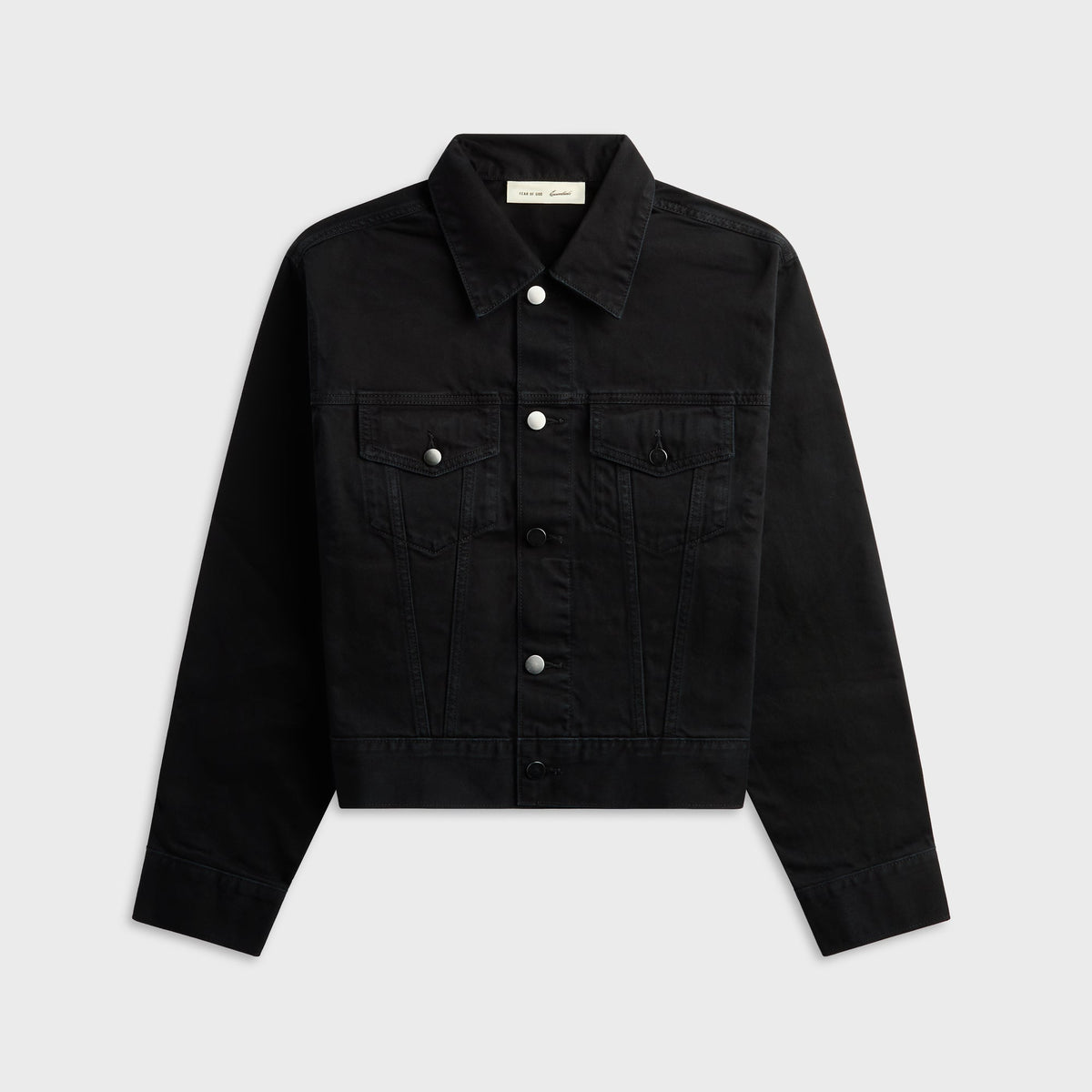 Essentials Classic Denim Jacket - Overdyed Black