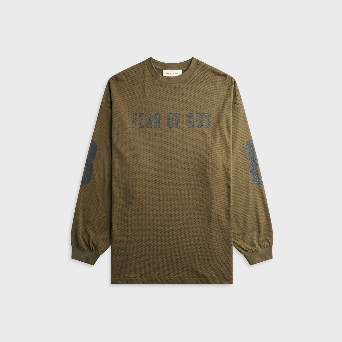Essentials Sport Mesh Merch Long Sleeve Tee - Moss