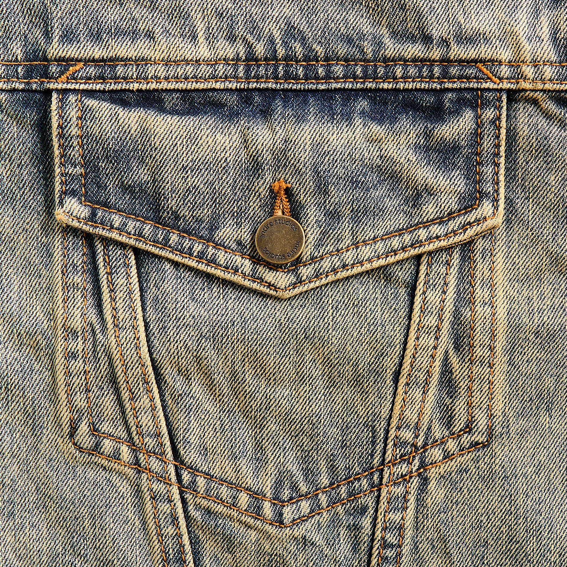 Entire Studios Shrunken Denim Jacket - Surface Wave