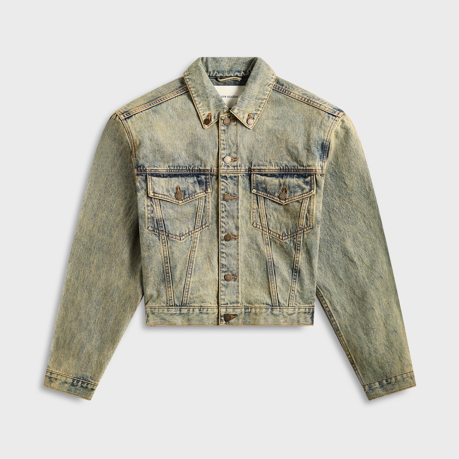 Entire Studios Shrunken Denim Jacket - Surface Wave