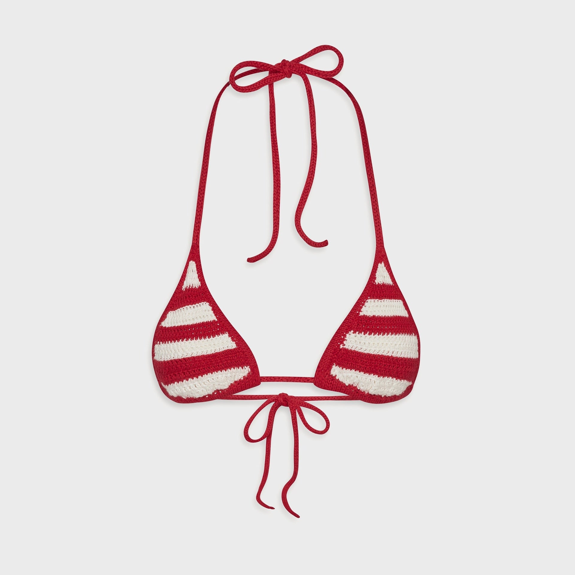Frankies Bikinis Nick Crochet Top - Red Ribbon
