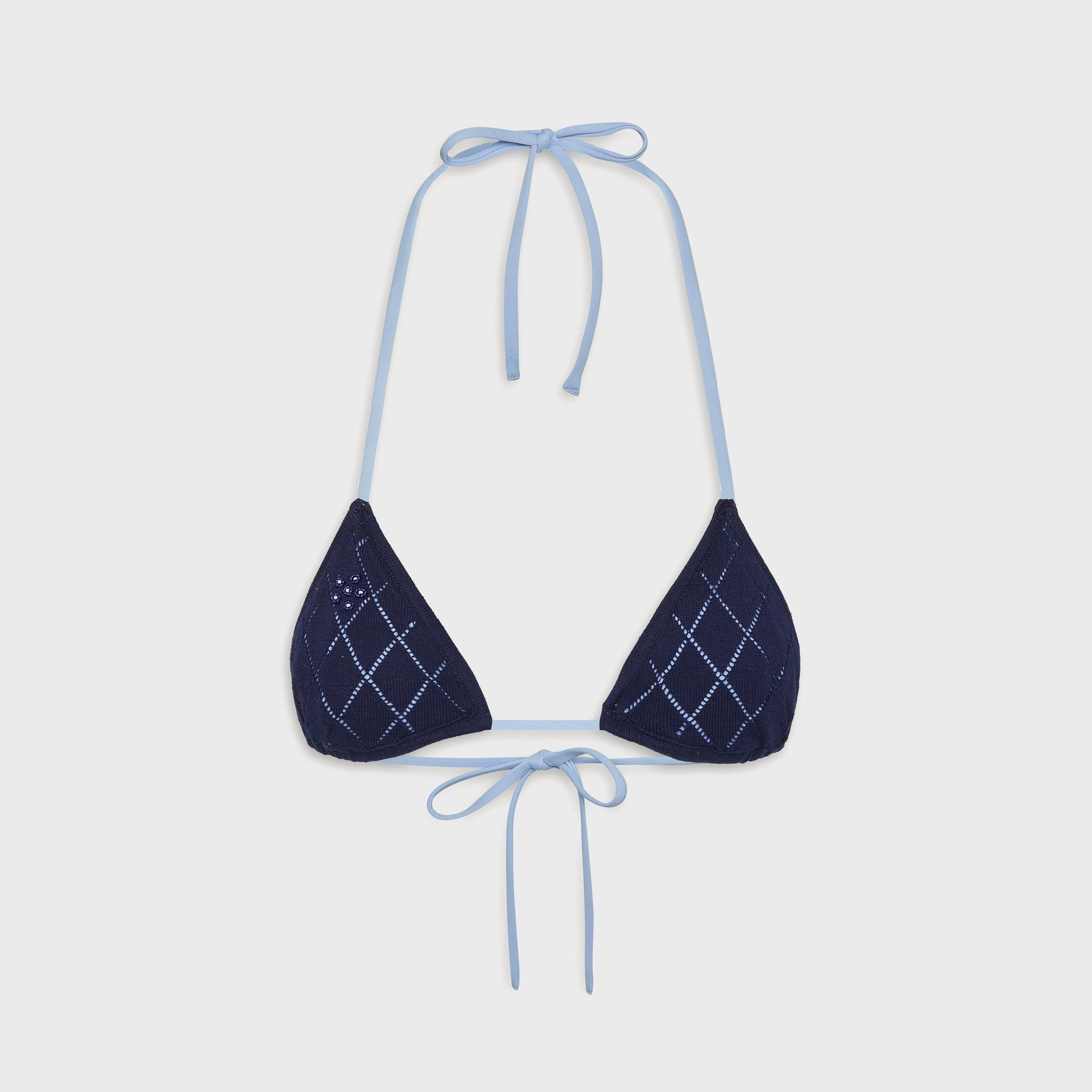Frankies Bikinis Nick Knit Top - Diamond Stitch