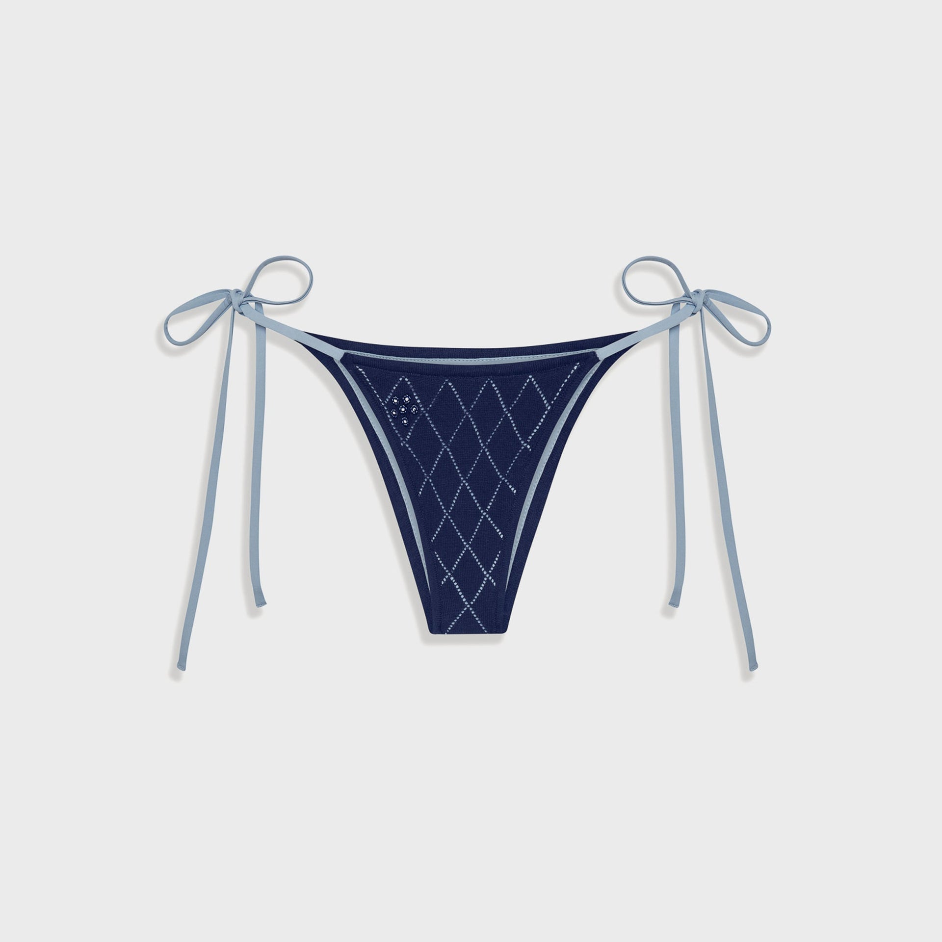 Frankies Bikinis Mackenzie Knit Bottom - Diamond Stitch