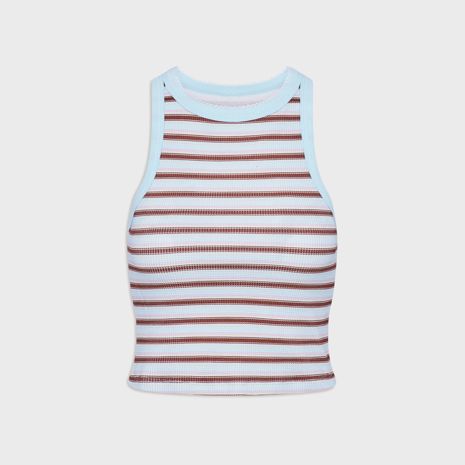 Frankies Bikinis Emma Thermal Tank - Verona Stripe