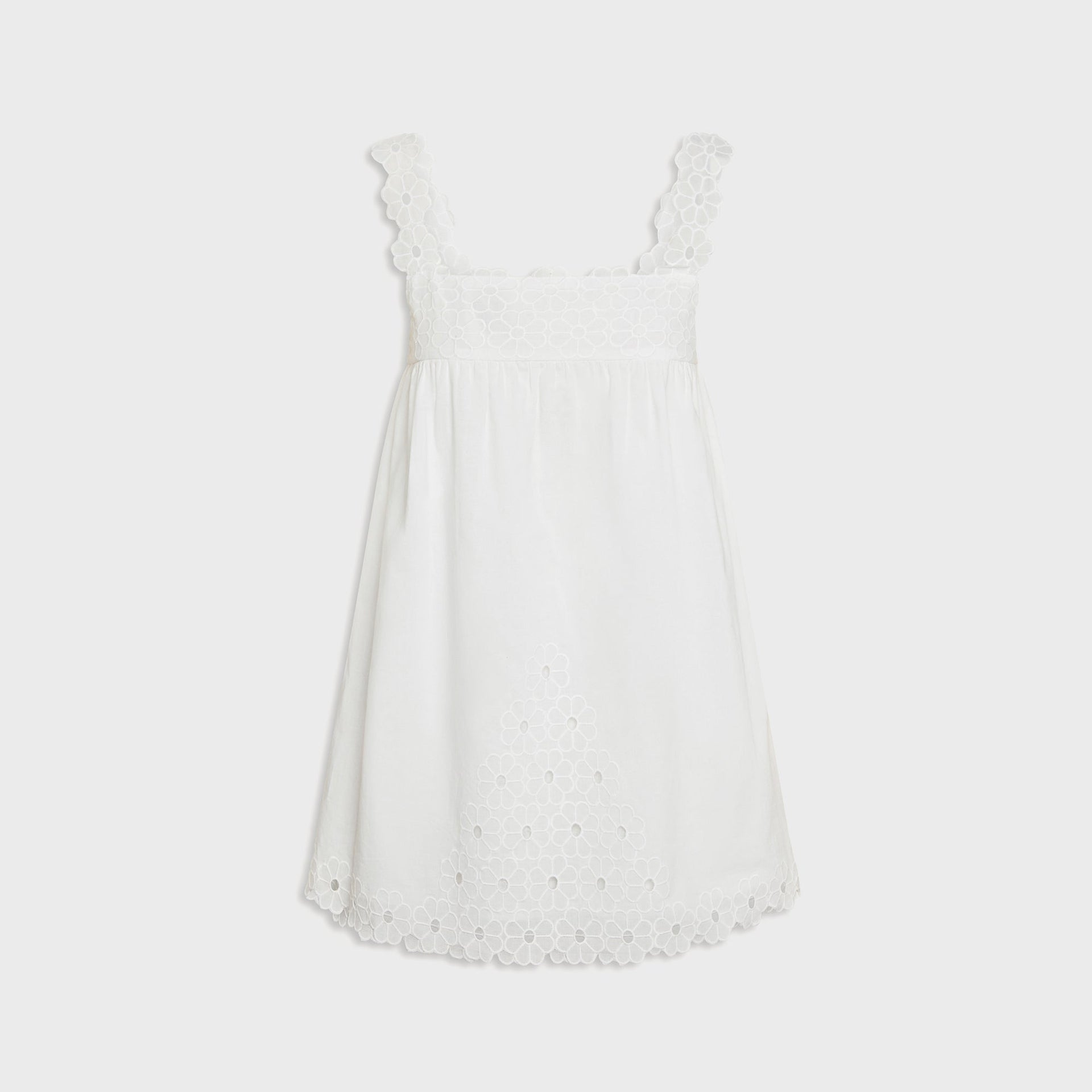 Frankies Bikinis Sky Cotton Gauze Babydoll Dress - Fluff