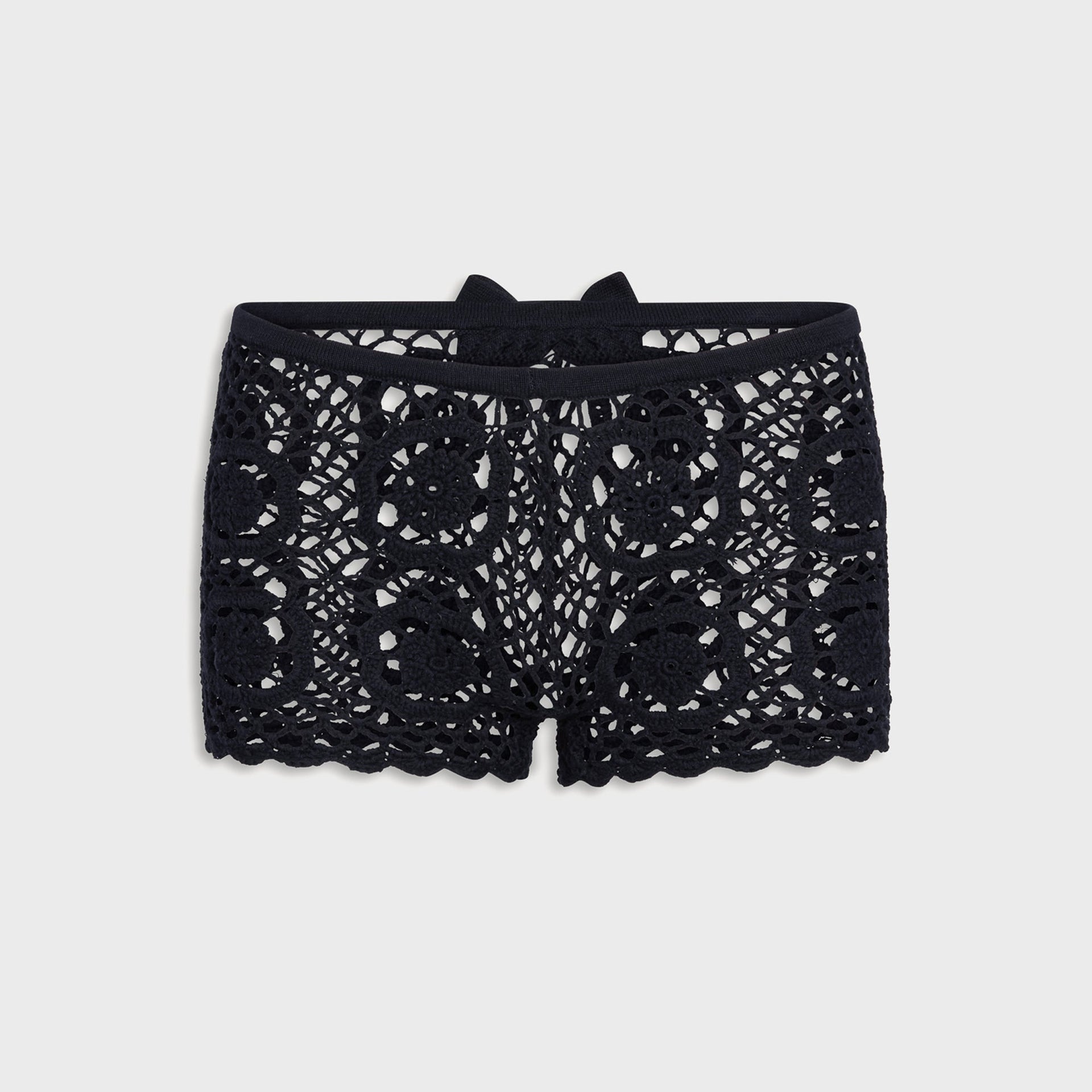 Frankies Bikinis x Devon Lee Carlson Pinky Promise Crochet Short - Noir