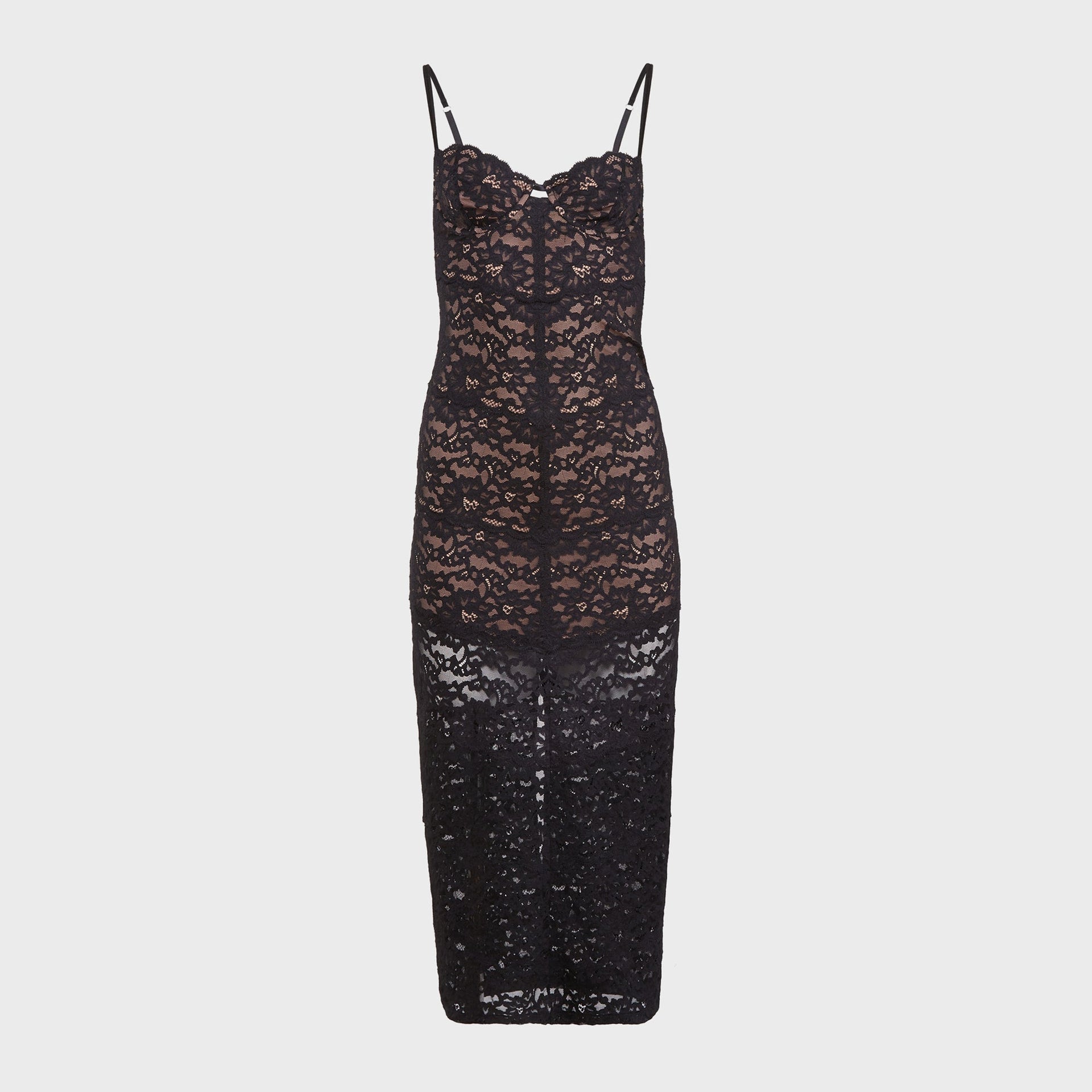 Fleur du Mal Charlotte Lace Dress - Black