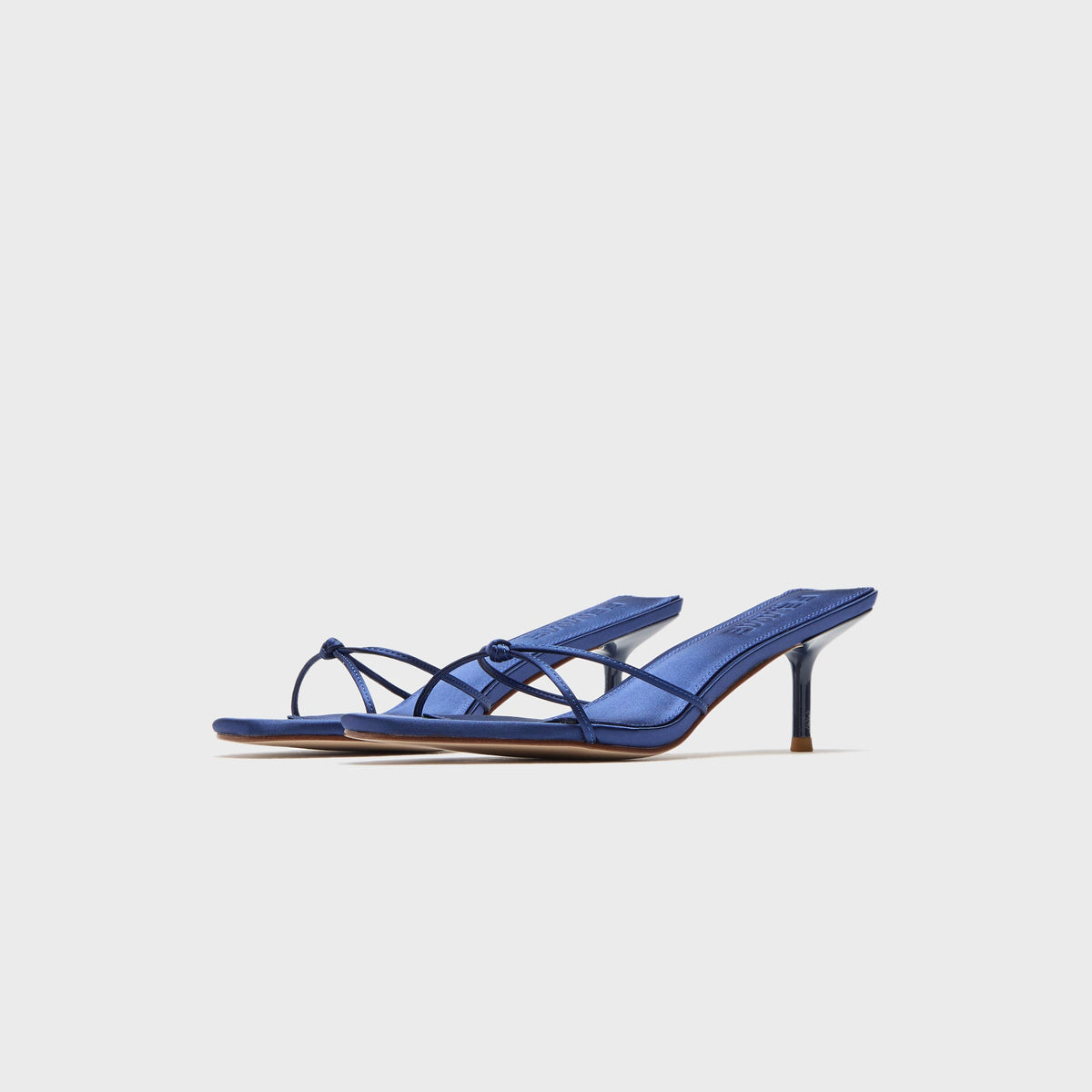 Femme LA Maeve Slipper - Nocturnal Blue Satin