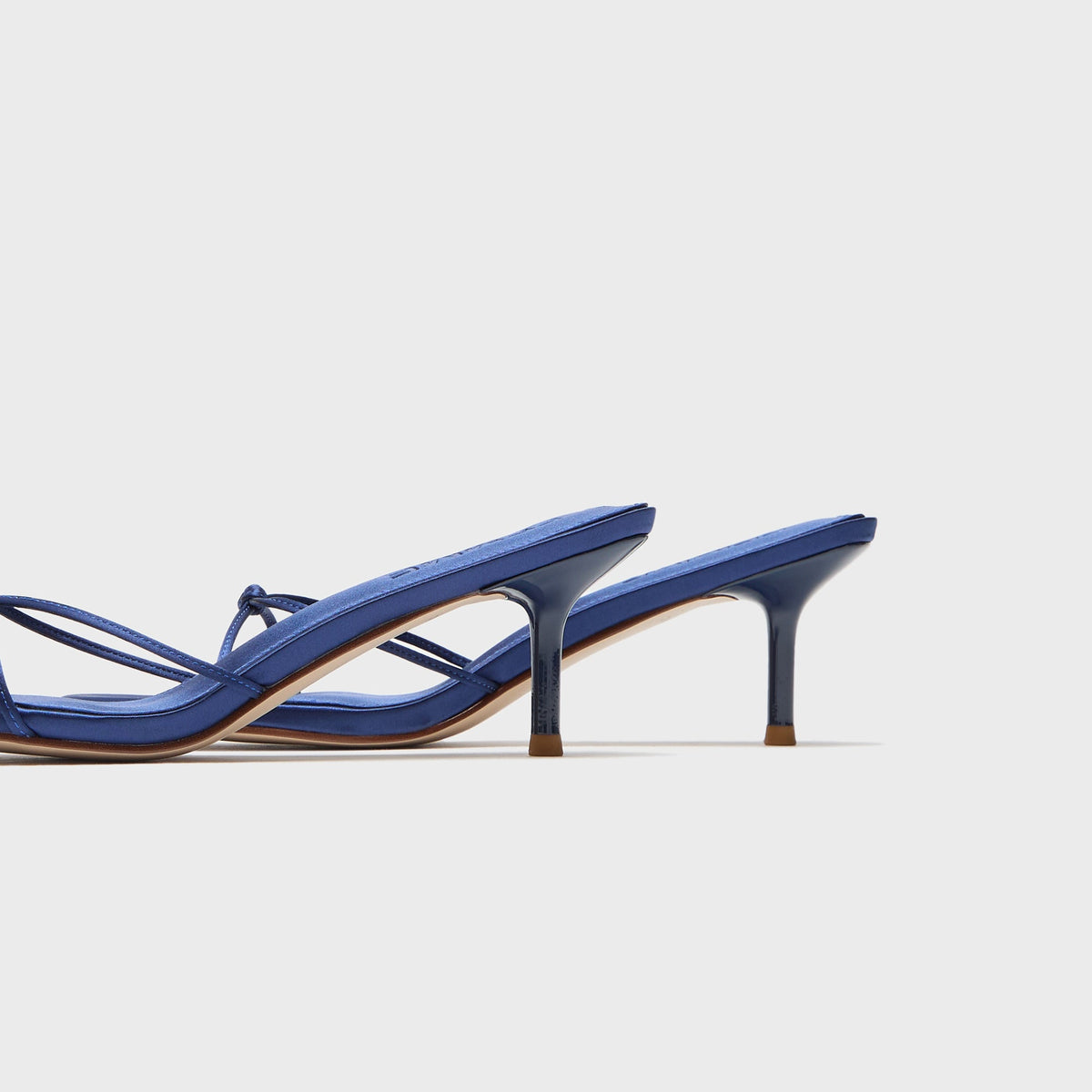 Femme LA Maeve Slipper - Nocturnal Blue Satin