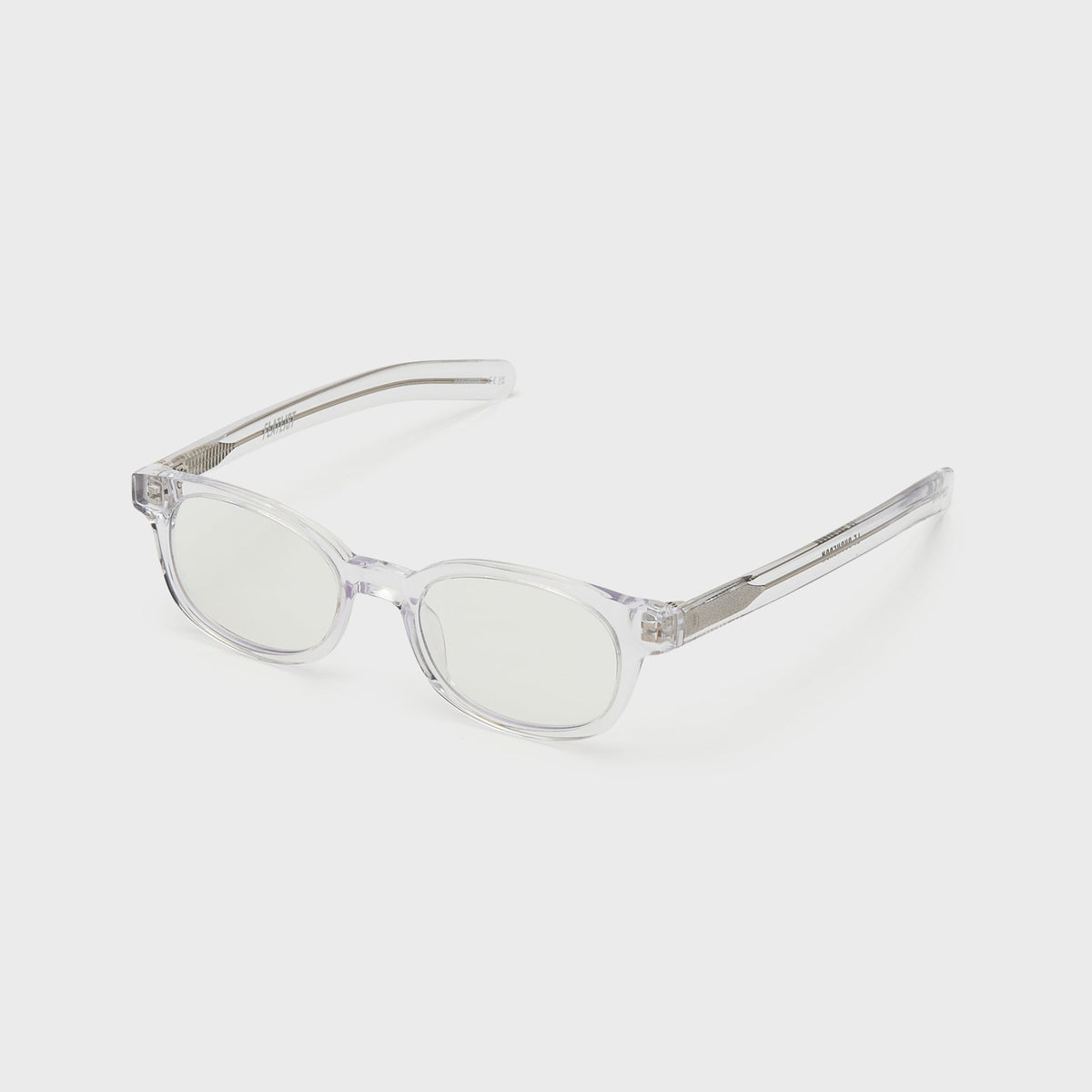 Flatlist Le Bucheron Sunglasses - Clear Crystal / Clear Lens Blue Light