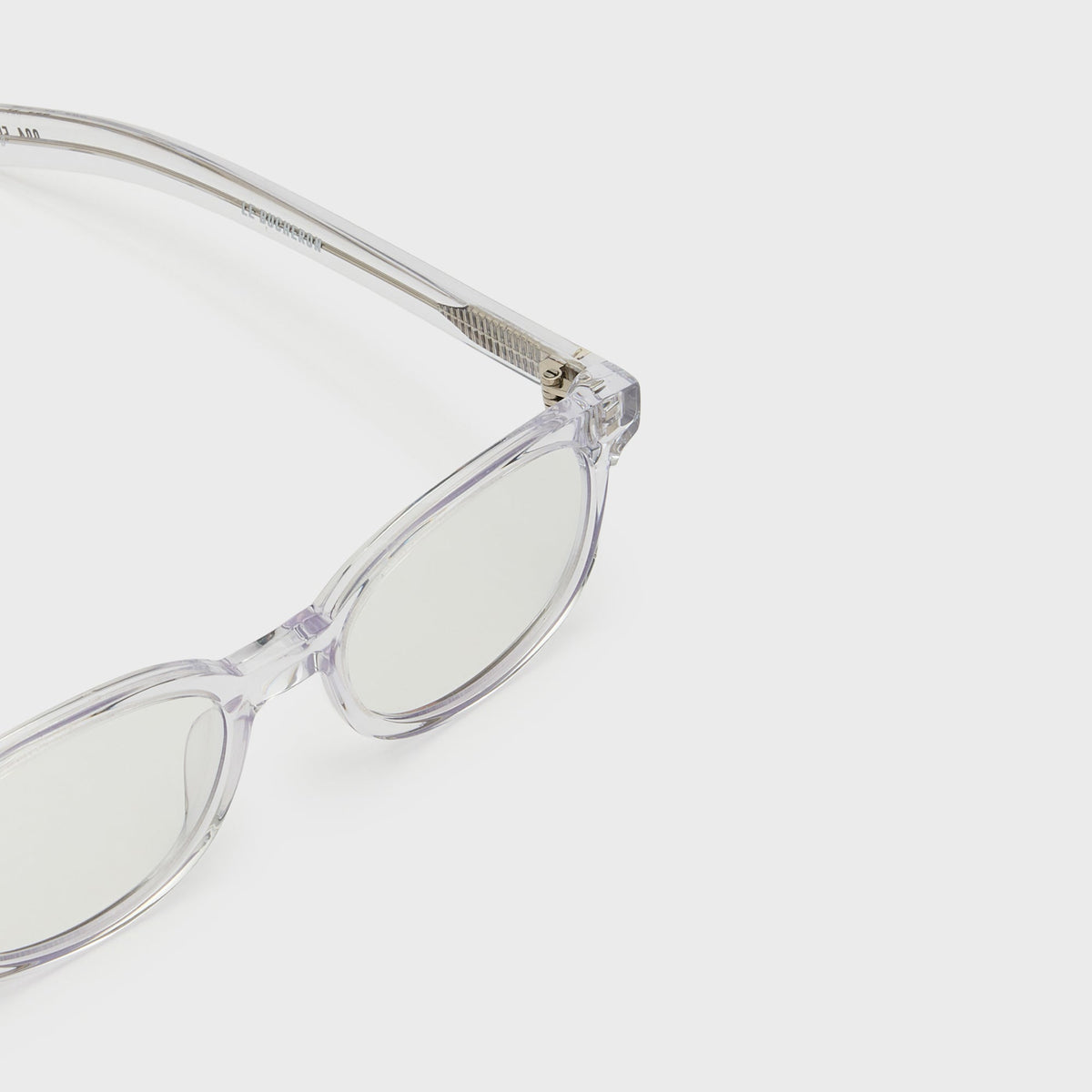 Flatlist Le Bucheron Sunglasses - Clear Crystal / Clear Lens Blue Light