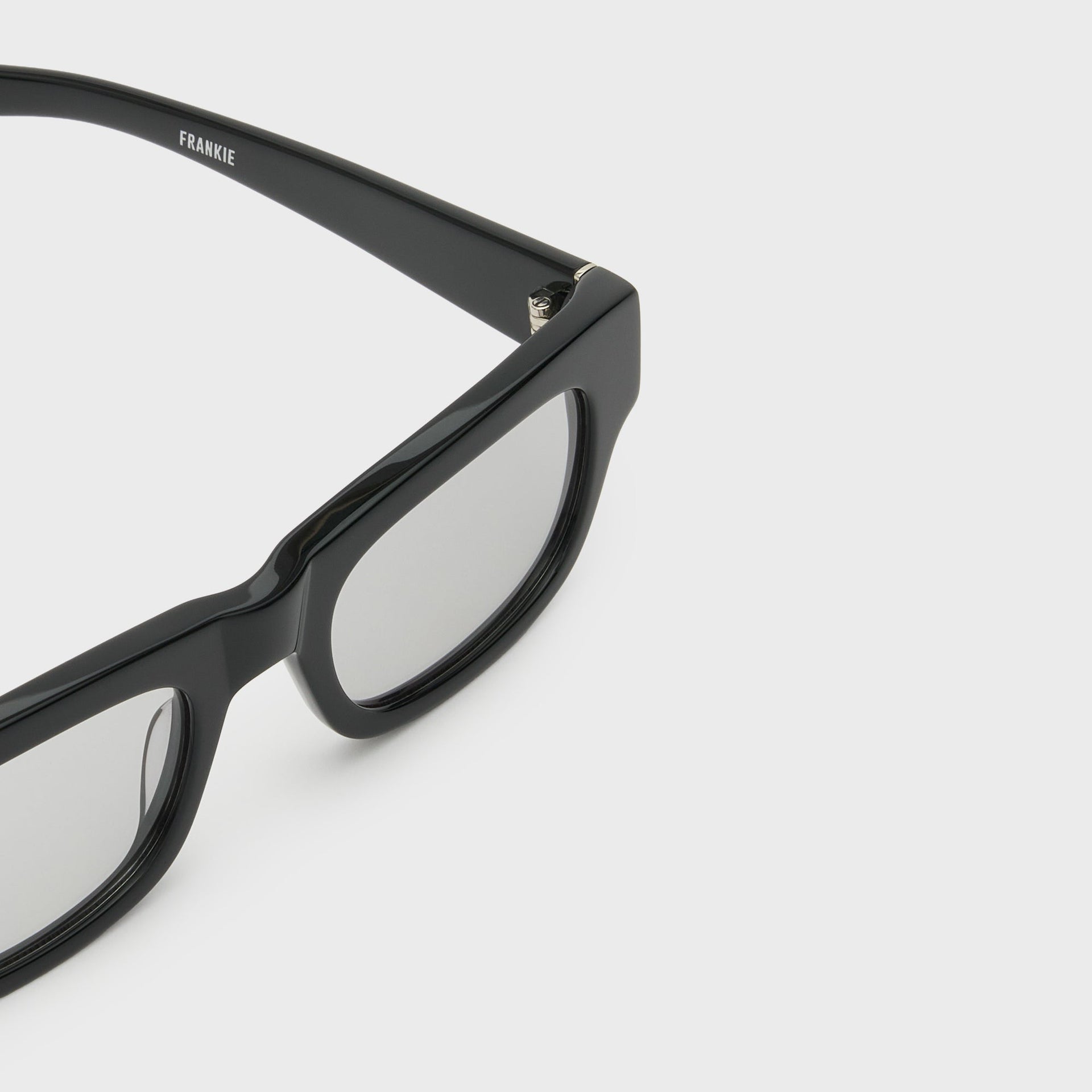 Flatlist Frankie Sunglasses - Solid Black / Light Grey